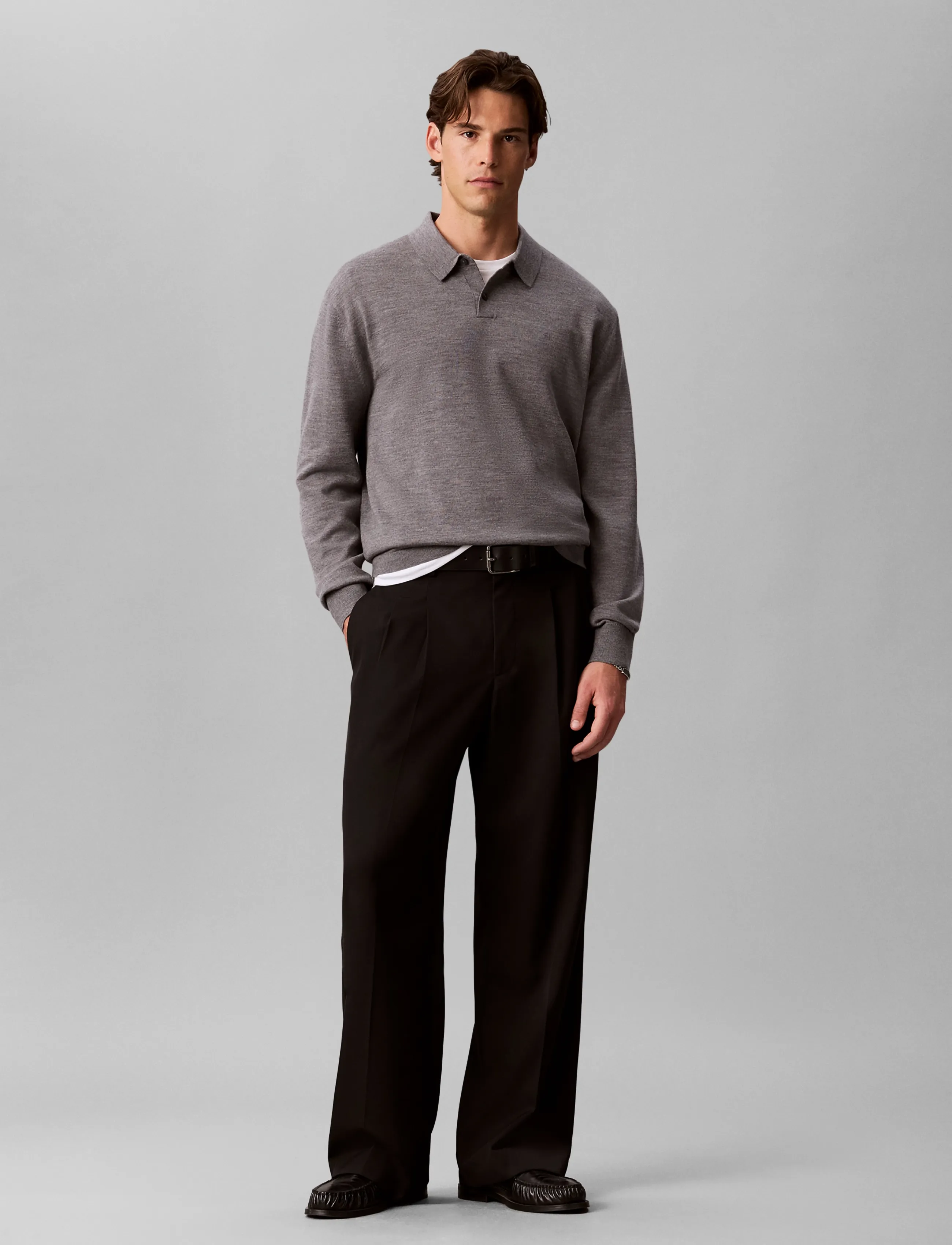 Ls 100% Merino Polo 14Gg