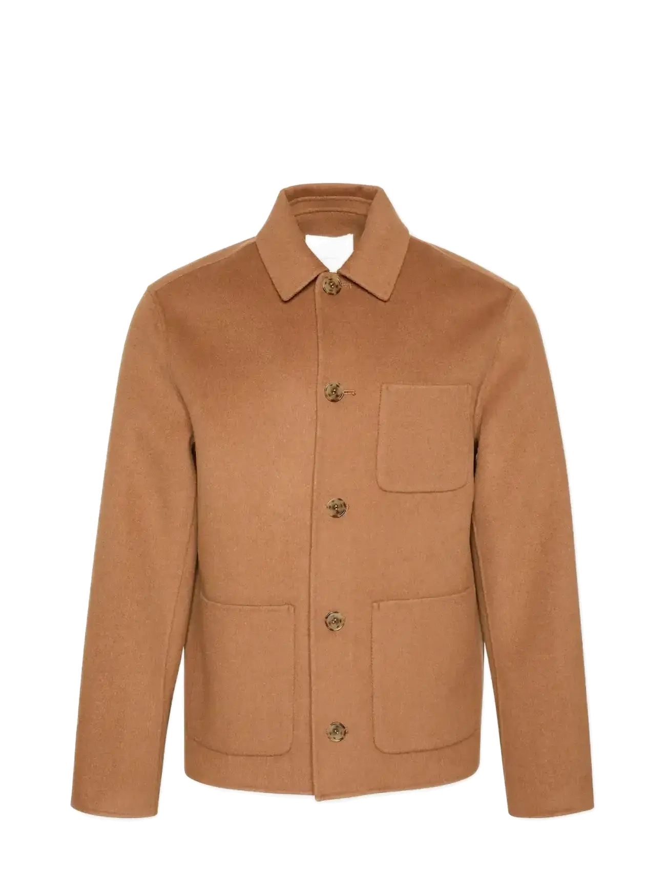 Calvin Klein LS DOUBLE FACE WOOL BLEND CHORE - Jacken - THRUSH / beige