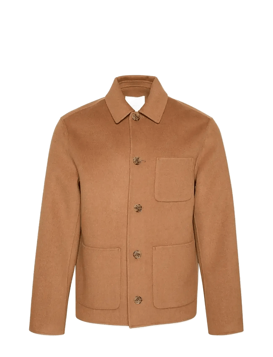 Calvin Klein - LS DOUBLE FACE WOOL BLEND CHORE - Überhemden - thrush - 1