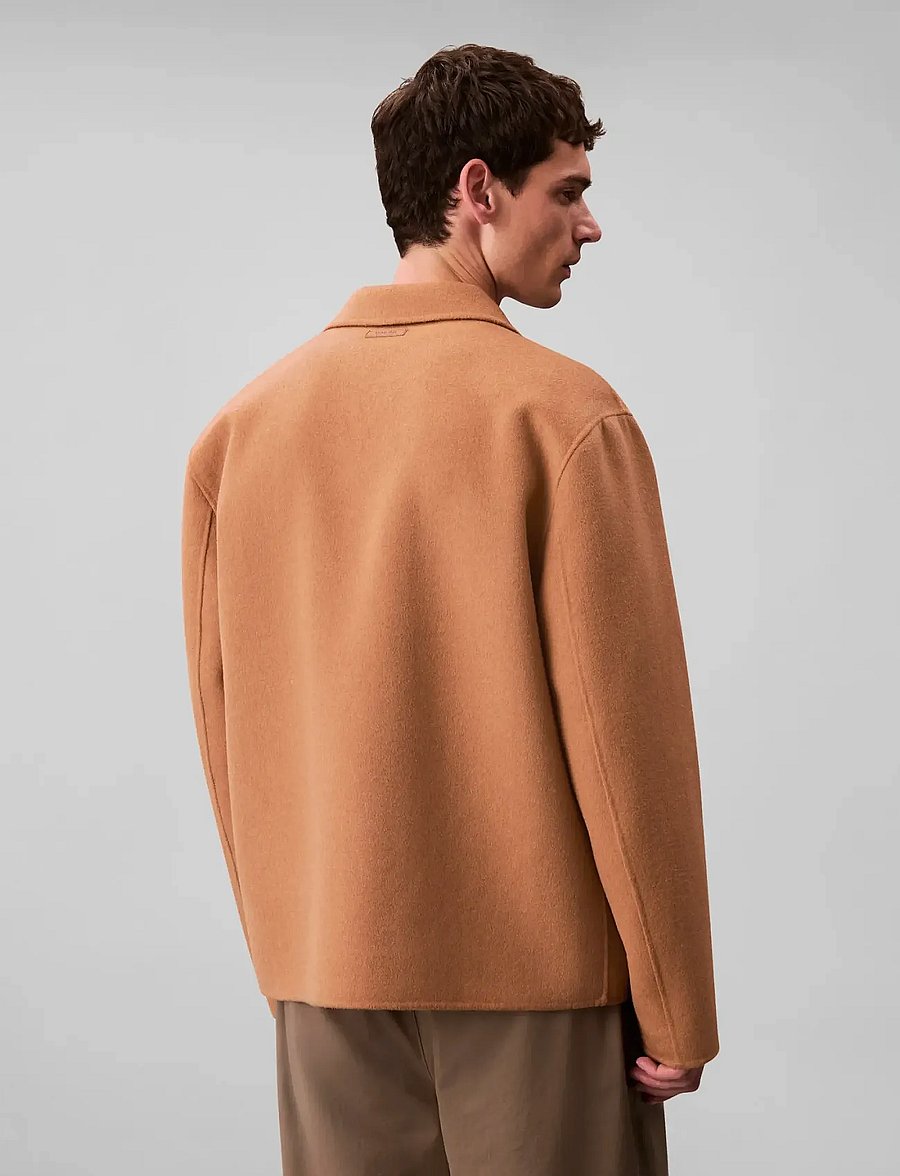 Calvin Klein - LS DOUBLE FACE WOOL BLEND CHORE - Überhemden - thrush - 3