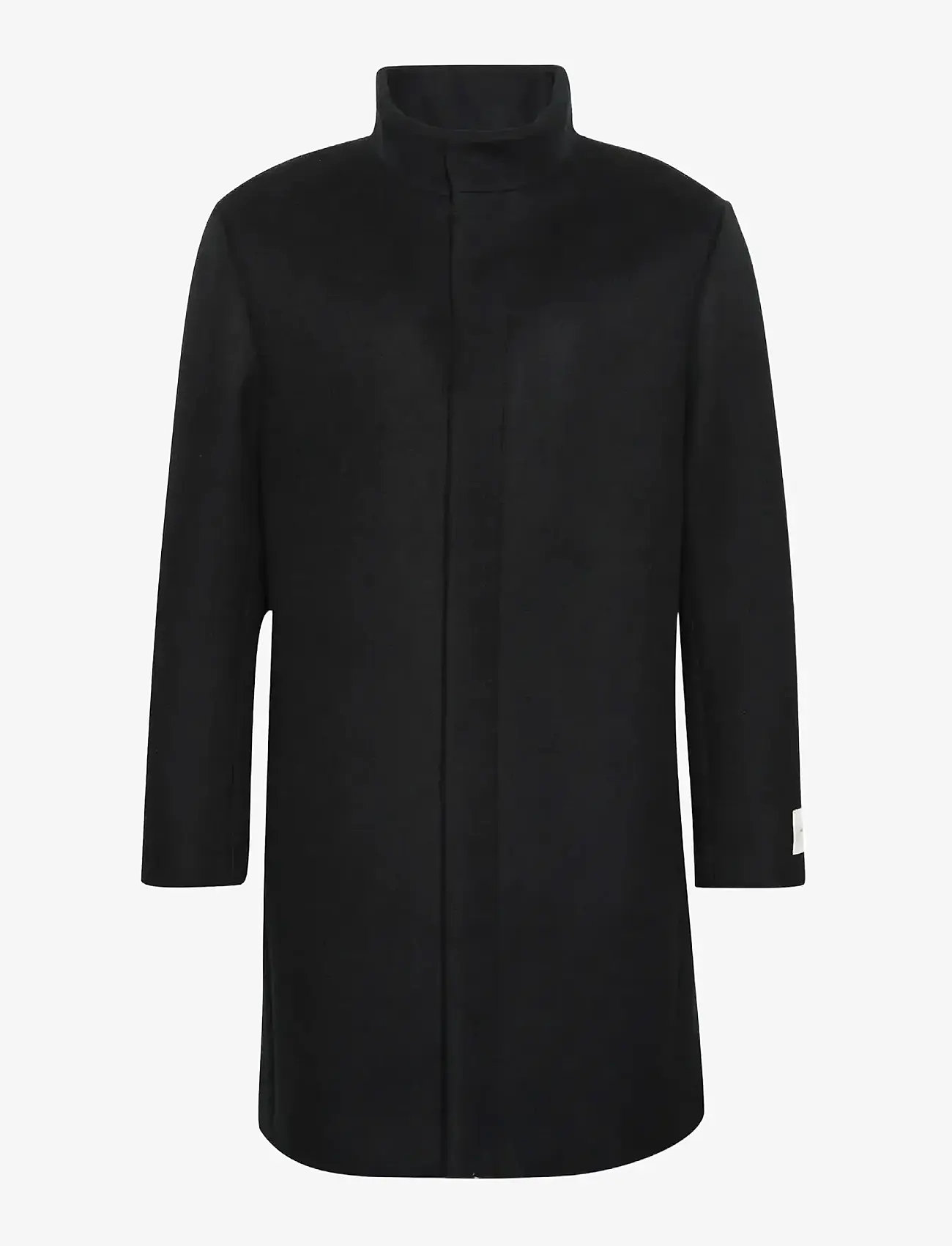 Calvin Klein - LS WOOL BLEND CAR COAT - wool coats - black - 1