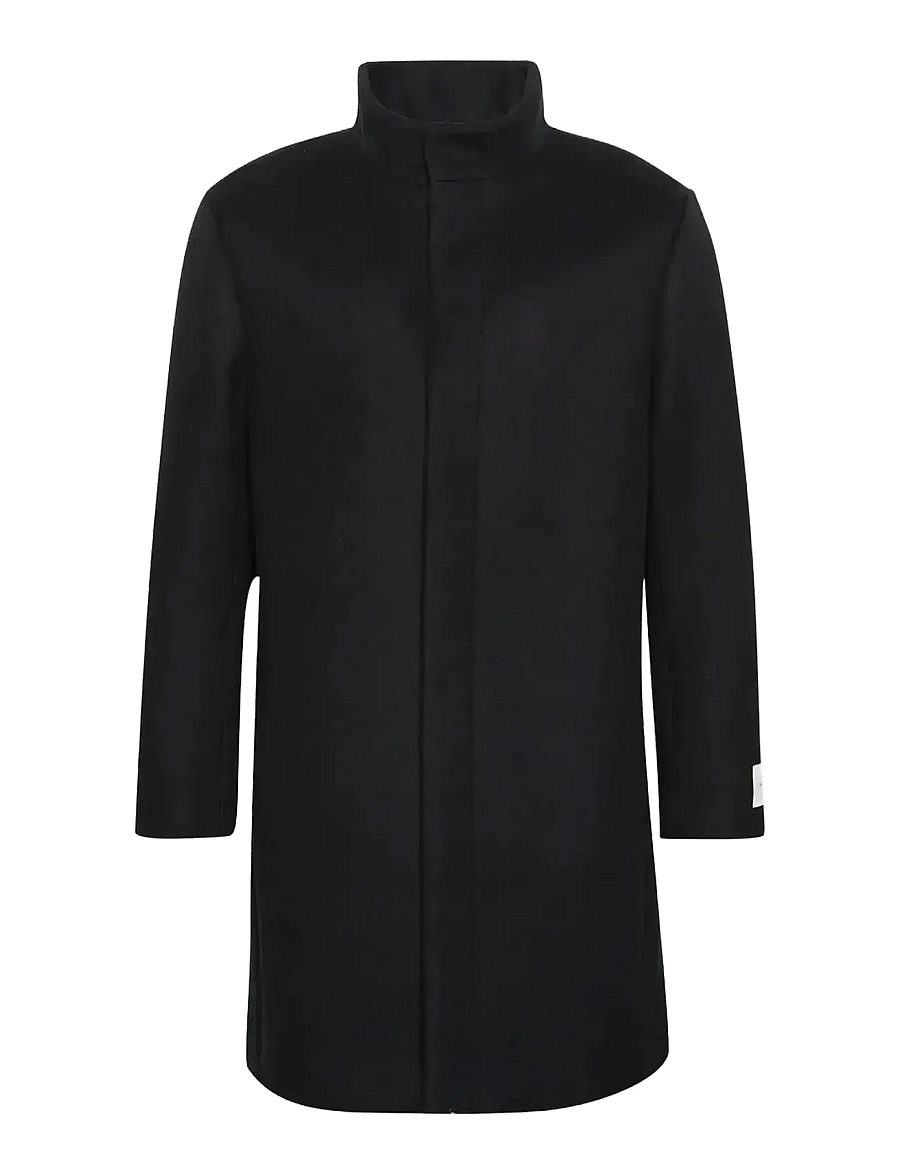 Calvin Klein - LS WOOL BLEND CAR COAT - ullrockar - black - 1