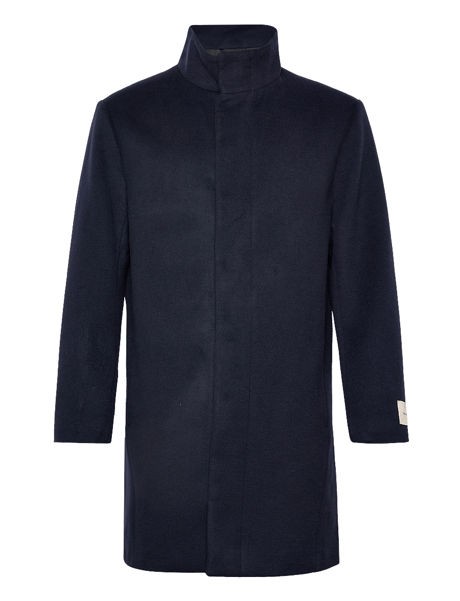 Calvin Klein - LS WOOL BLEND CAR COAT - ullrockar - dark sapphire - 0