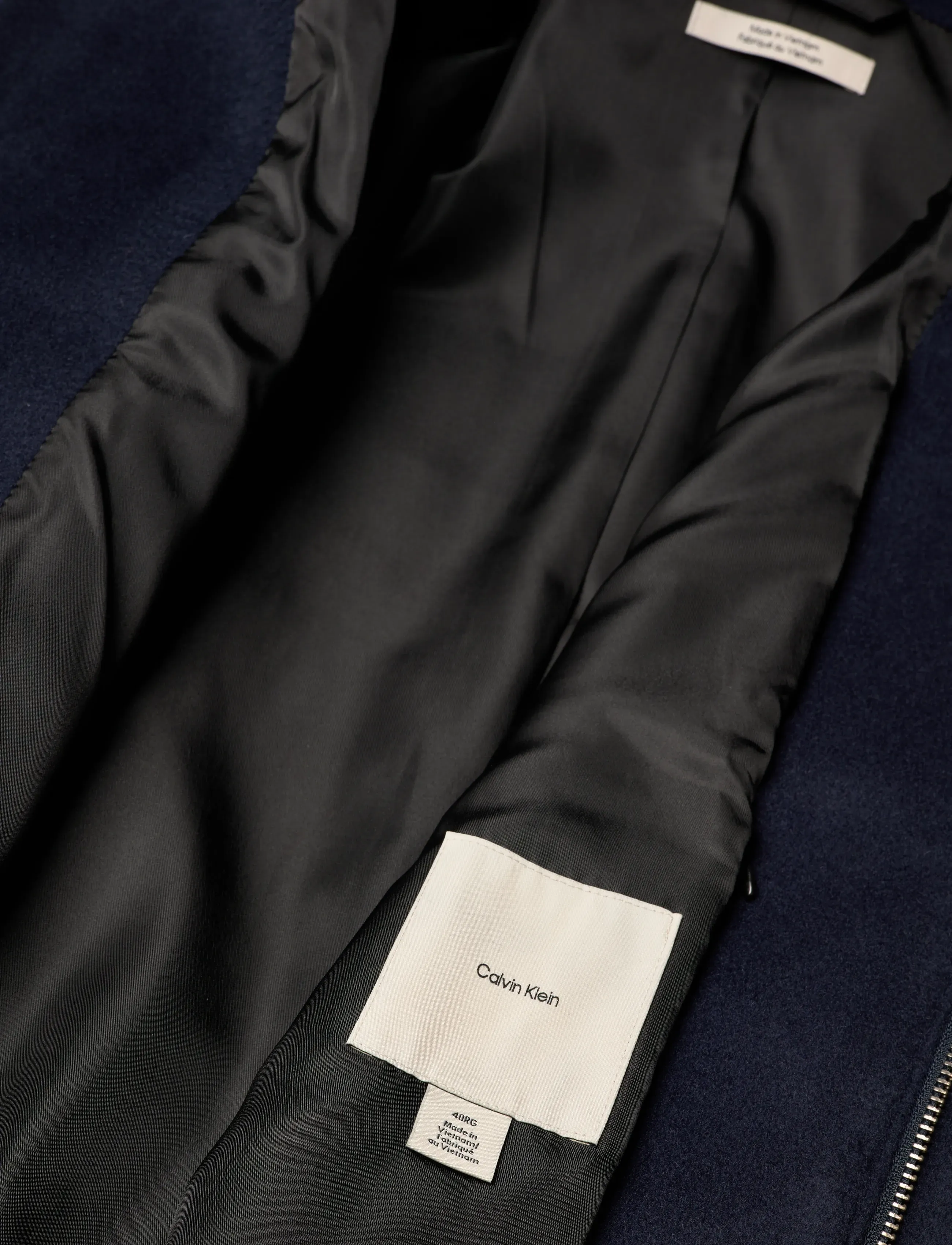 Calvin Klein - LS WOOL BLEND CAR COAT - ullrockar - dark sapphire - 4
