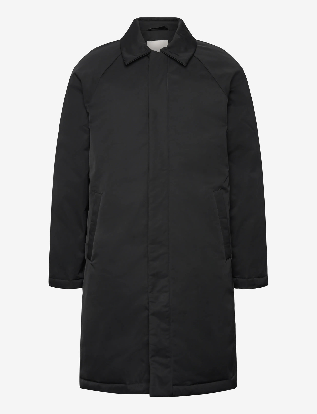 Calvin Klein - LS LONG FILLED CAR COAT - pūkinės striukės - black - 0