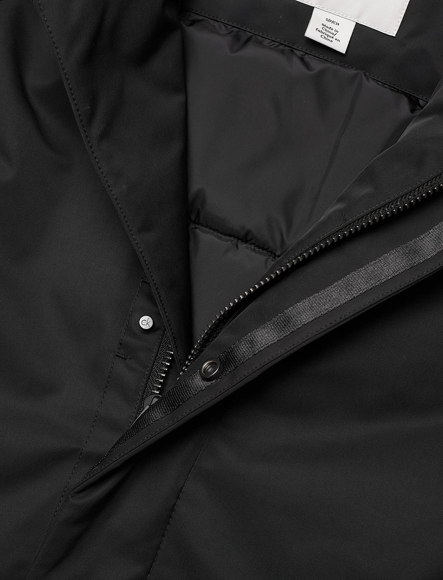 Calvin Klein - LS LONG FILLED CAR COAT - daunenjacken - black - 2