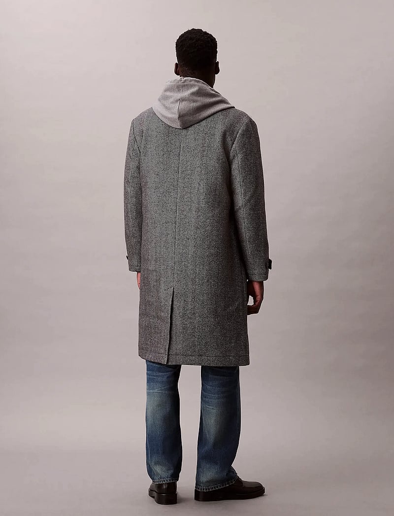 Calvin Klein - LS TECH WOOL BLEND TOPCOAT - winterjacken - black - 4