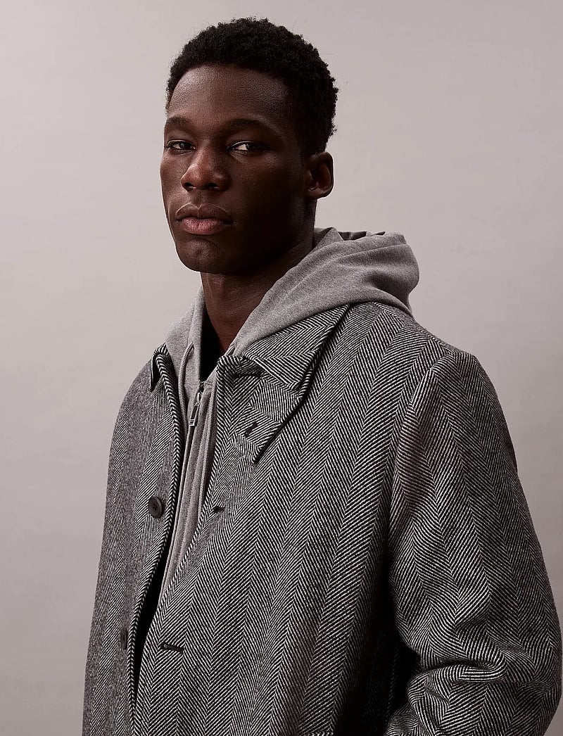 Calvin Klein - LS TECH WOOL BLEND TOPCOAT - winterjacken - black - 5