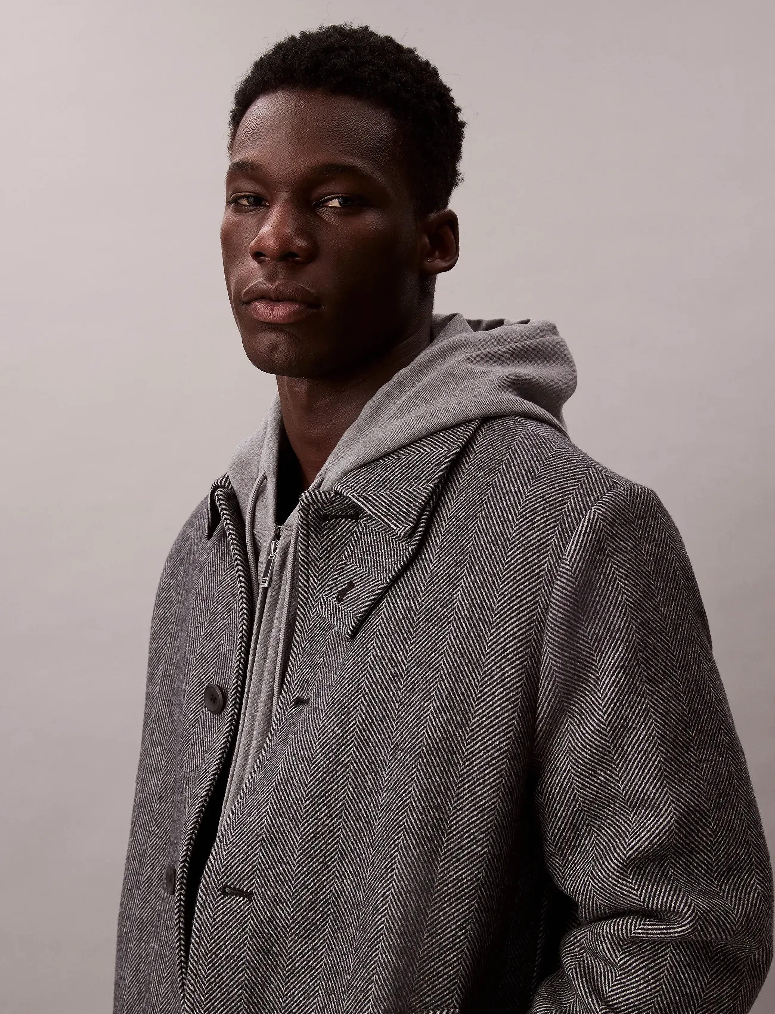 Calvin Klein - LS TECH WOOL BLEND TOPCOAT - frakker - black - 5