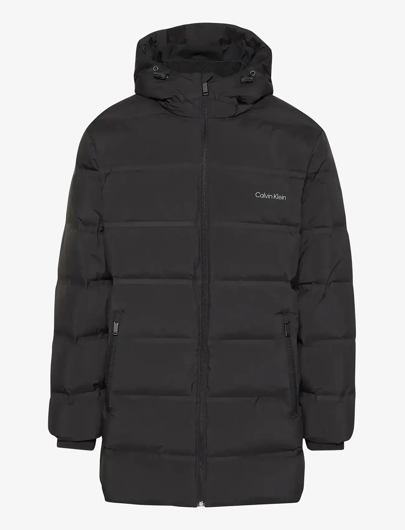 Calvin Klein - LS BONDED CHNNLD LONG HOODED PUF - winterjacken - black - 1
