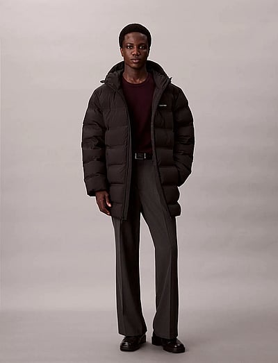 Ls Bonded Chnnld Long Hooded Puf - Forede Jakker