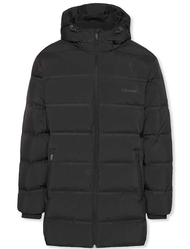Calvin Klein - LS BONDED CHNNLD LONG HOODED PUF - winterjacken - black - 5