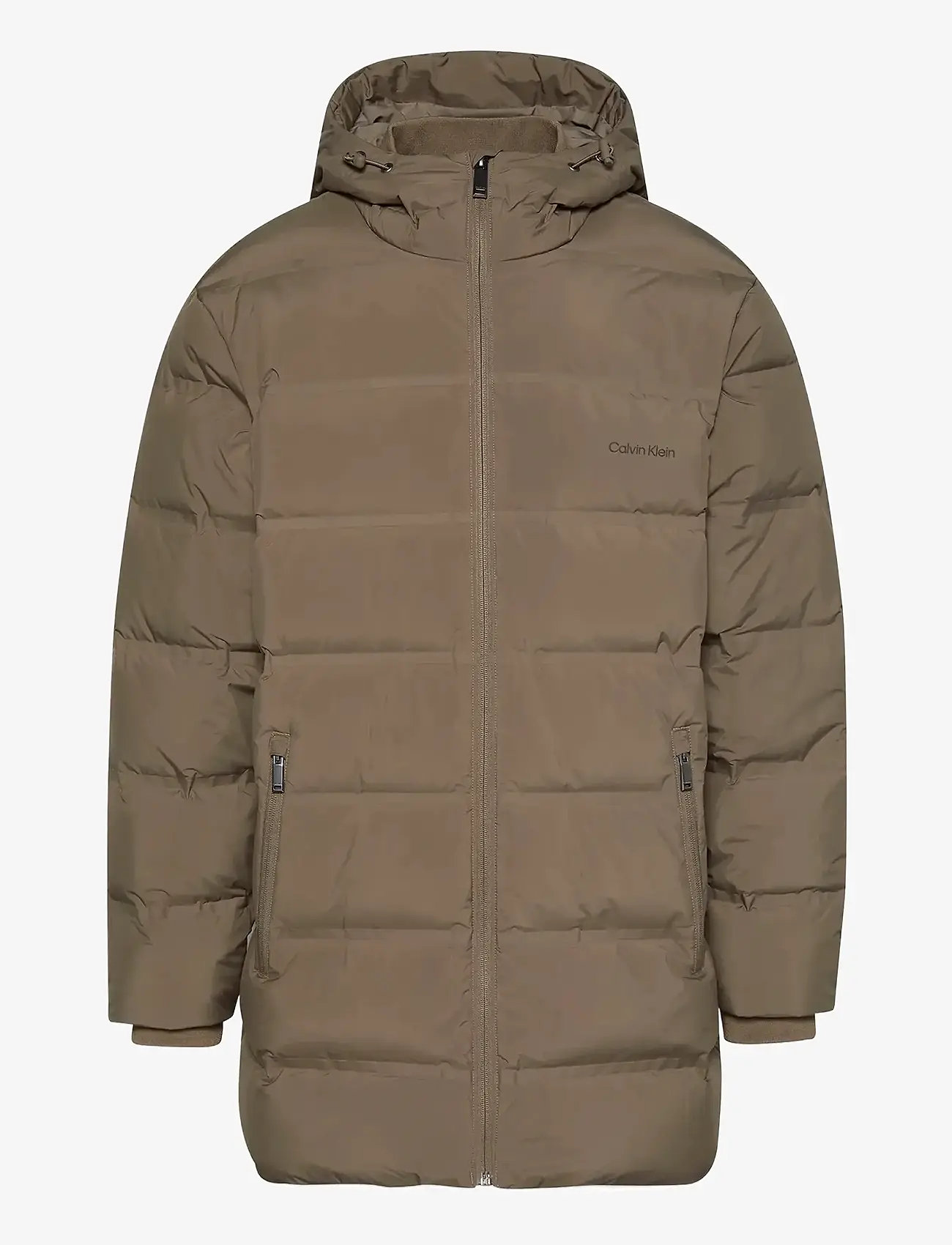 Calvin Klein - LS BONDED CHNNLD LONG HOODED PUF - dunjakker - bungee cord - 1