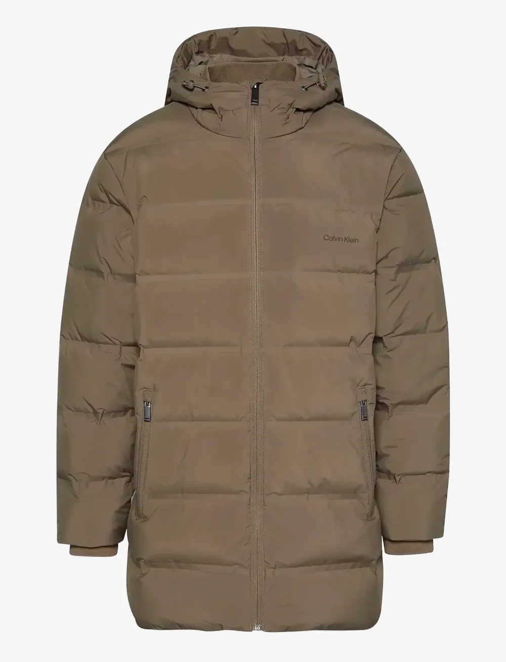 Calvin Klein - LS BONDED CHNNLD LONG HOODED PUF - vinterjakker - bungee cord - 1