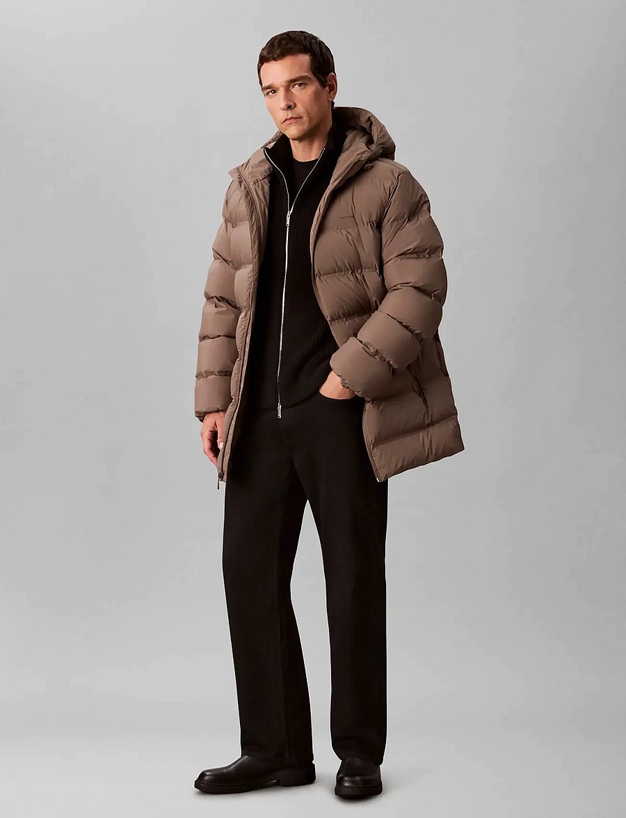 Calvin Klein - LS BONDED CHNNLD LONG HOODED PUF - daunenjacken - bungee cord - 3