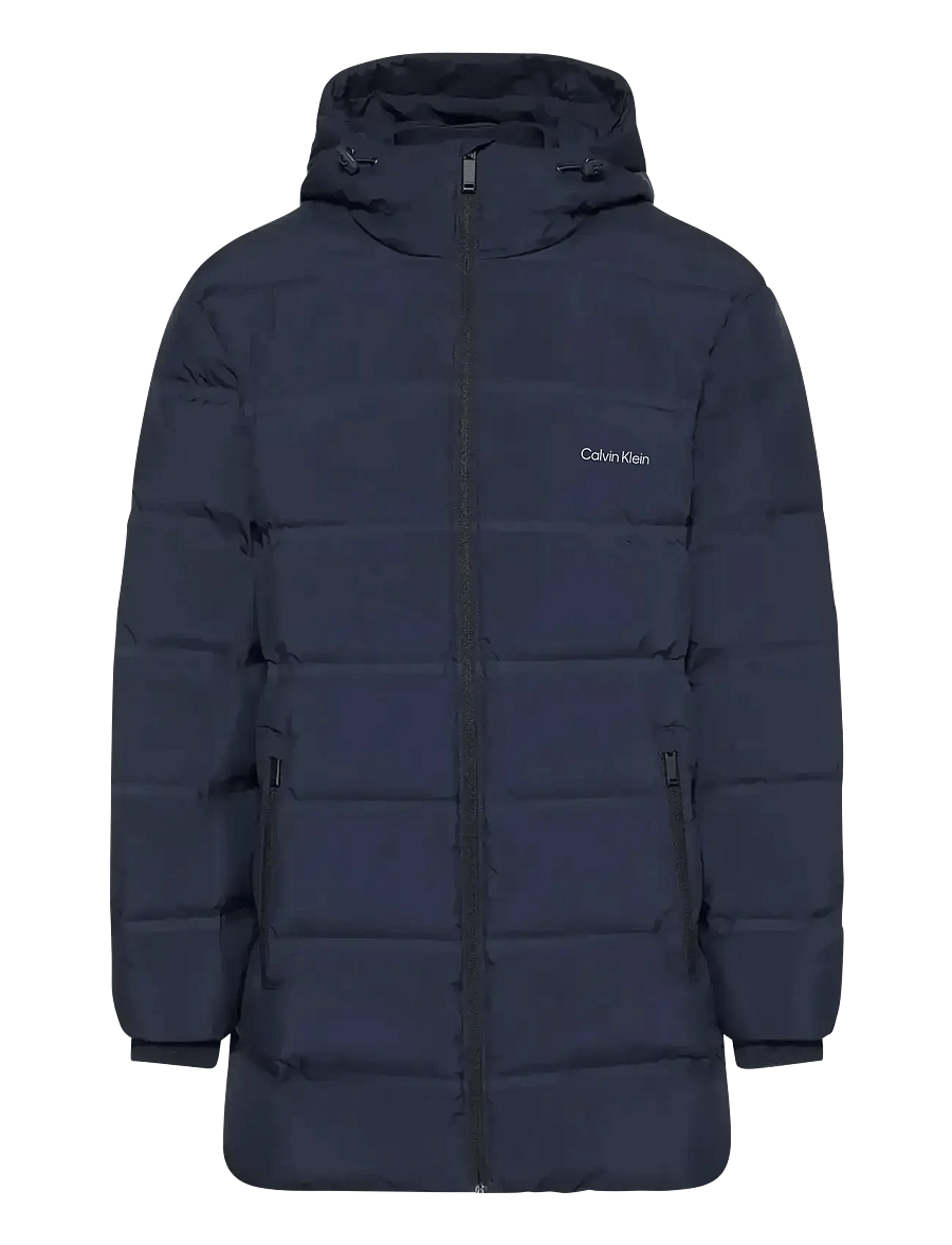 Calvin Klein - LS BONDED CHNNLD LONG HOODED PUF - daunenjacken - dark sapphire - 1