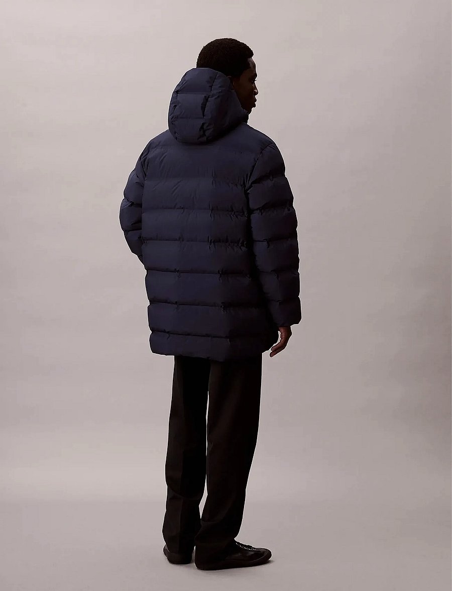 Calvin Klein - LS BONDED CHNNLD LONG HOODED PUF - daunenjacken - dark sapphire - 5