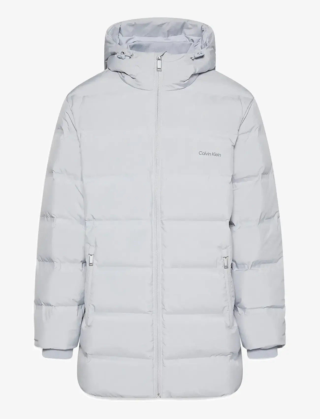 Calvin Klein - LS BONDED CHNNLD LONG HOODED PUF - winterjacken - gray marble - 1