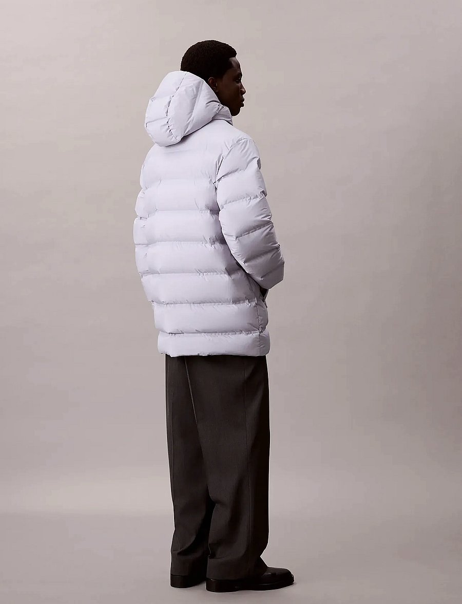 Calvin Klein - LS BONDED CHNNLD LONG HOODED PUF - daunenjacken - gray marble - 5