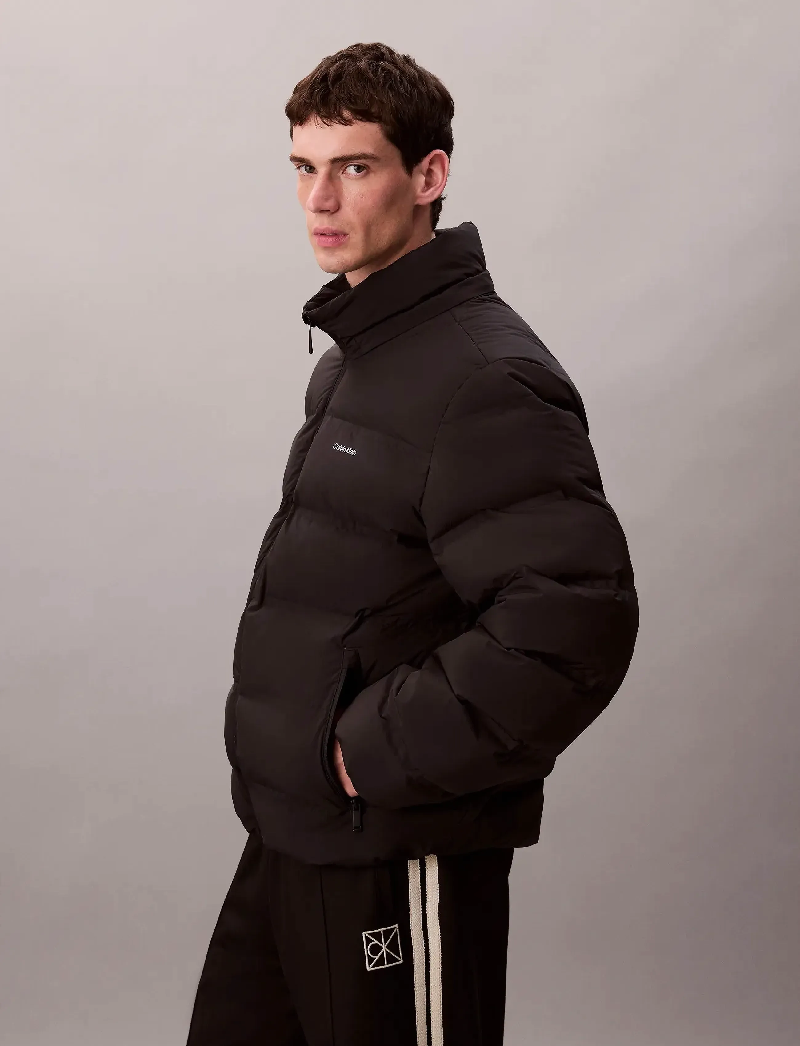 Calvin Klein - LS QUILTED BONDED CHANNEL HD PUF - dunjackor - black - 5