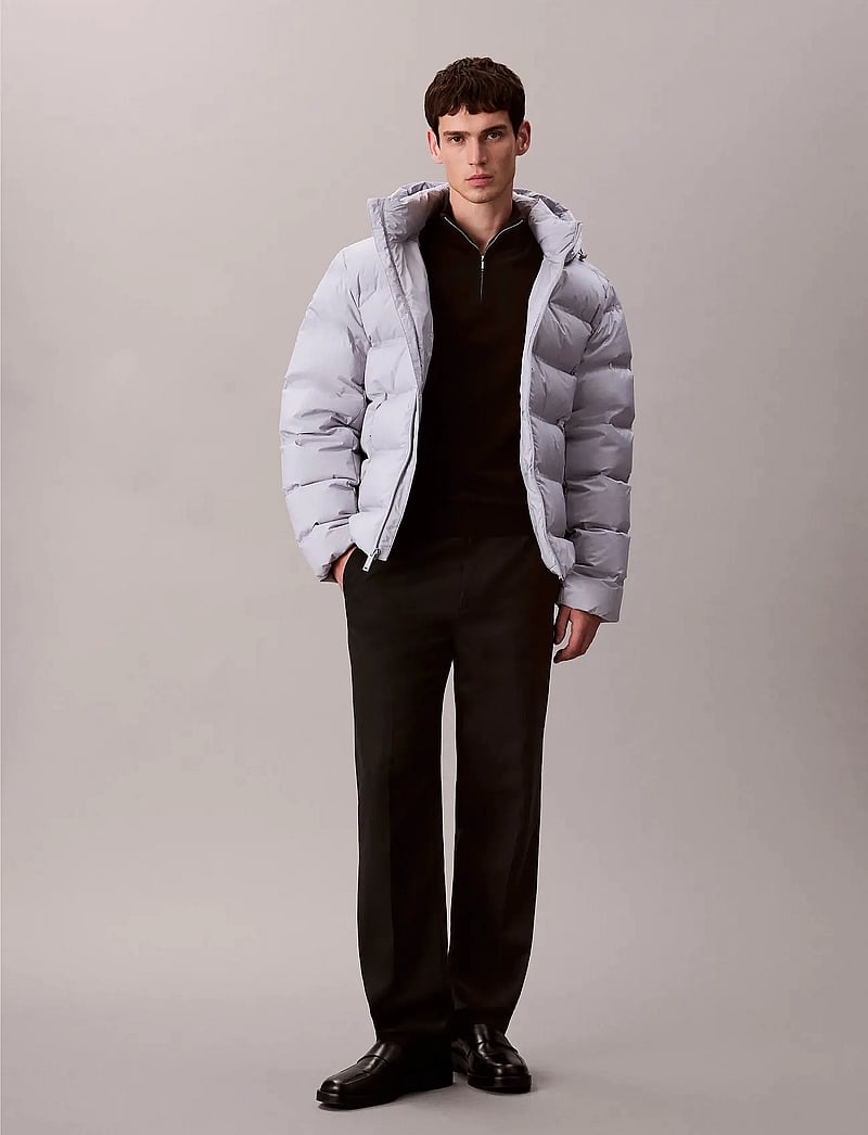 Calvin Klein - LS QUILTED BONDED CHANNEL HD PUF - vinterjackor - gray marble - 0