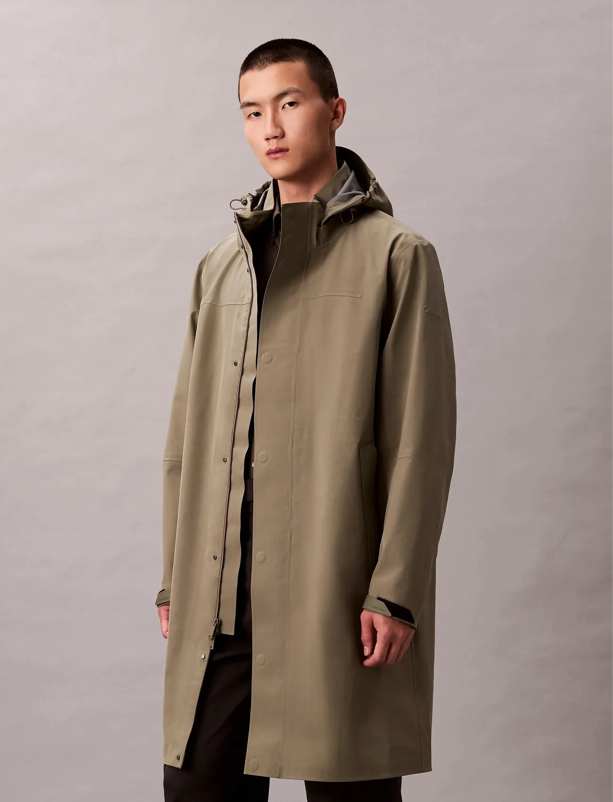 Calvin Klein - LS 3 IN 1 TECH HOODED CITY COAT - parkas - smokey olive - 3