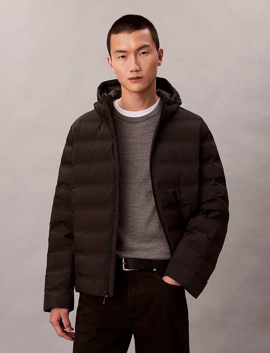 Calvin Klein - LS PACKABLE EMBOSSED LOGO QUILTE - sulejoped - black - 0