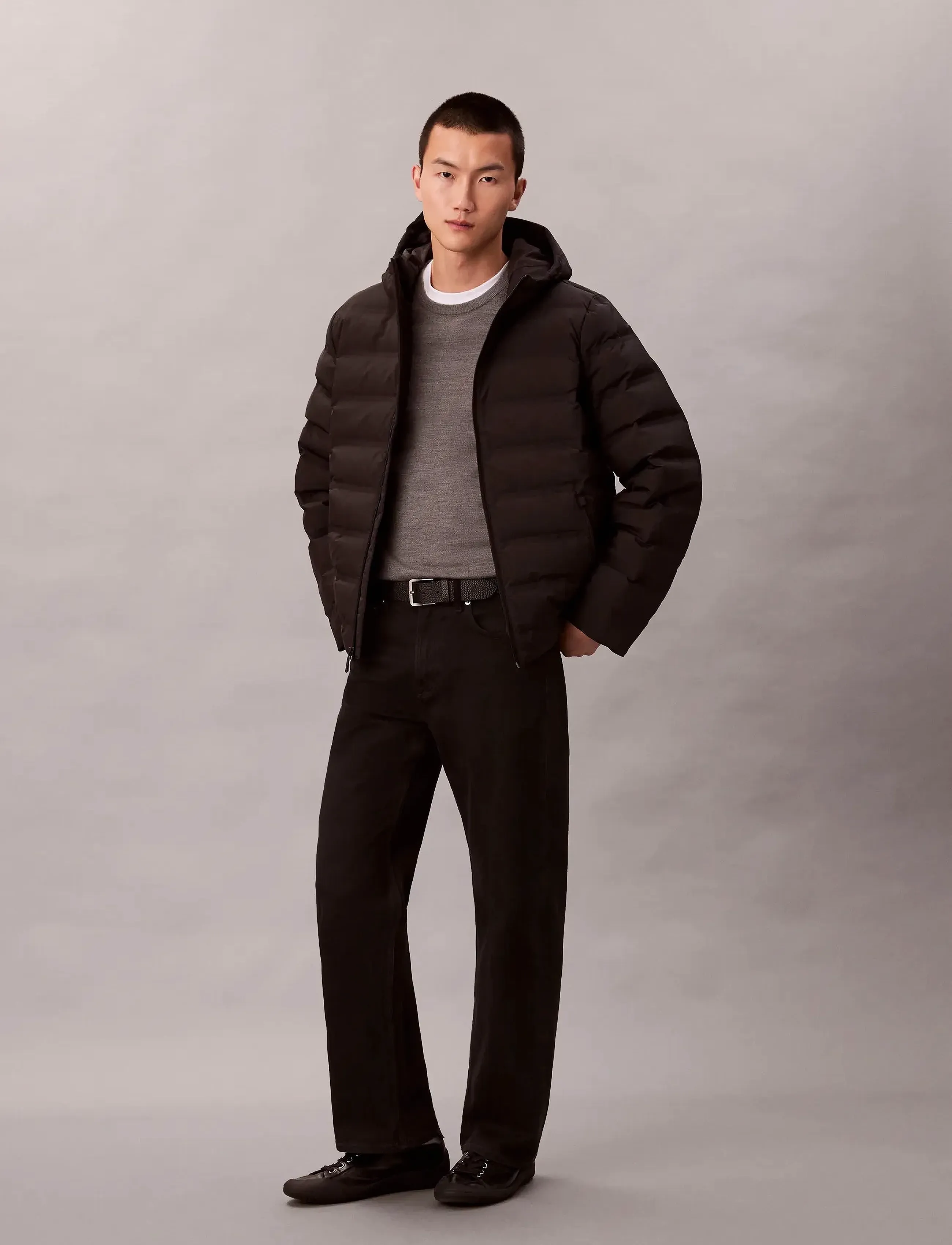 Calvin Klein - LS PACKABLE EMBOSSED LOGO QUILTE - vinterjakker - black - 3
