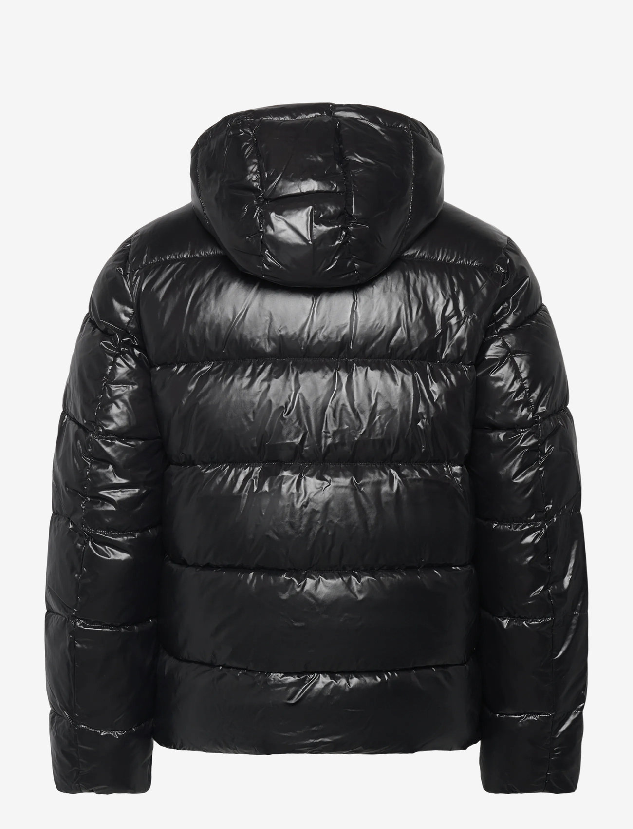 Calvin Klein - LS GLOSSY CHANNELED PUFFER JKT - vinterjakker - black - 1