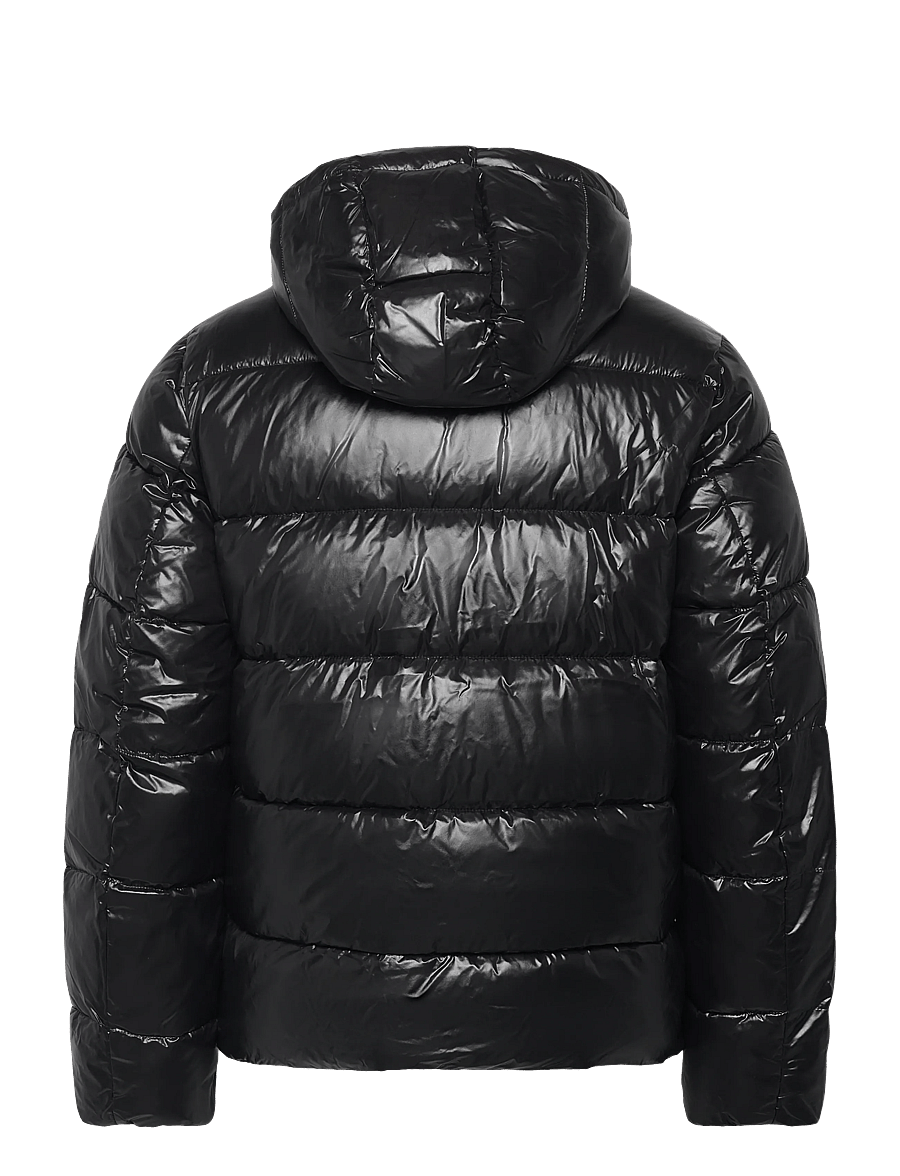Calvin Klein - LS GLOSSY CHANNELED PUFFER JKT - daunenjacken - black - 1