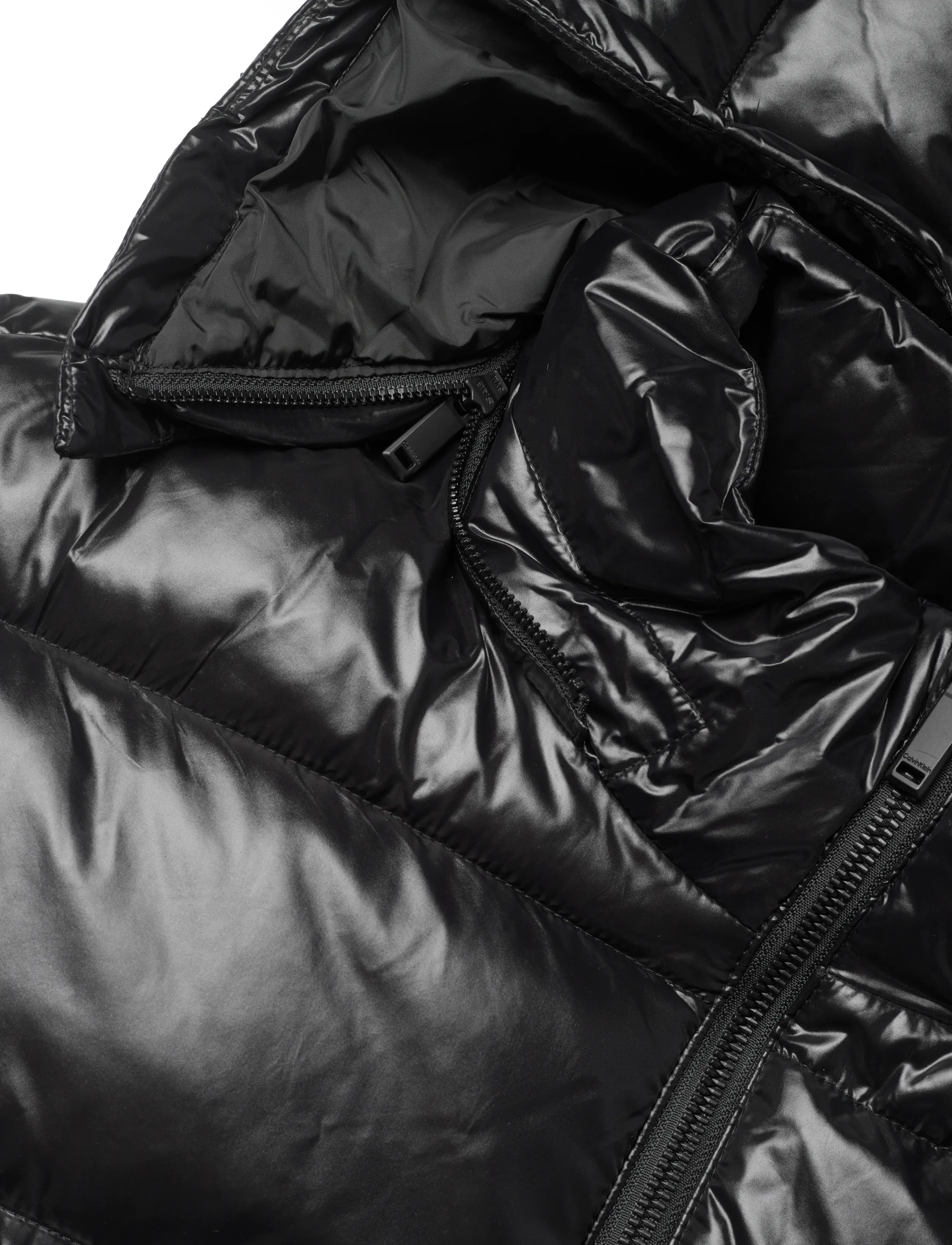 Calvin Klein - LS GLOSSY CHANNELED PUFFER JKT - daunenjacken - black - 3
