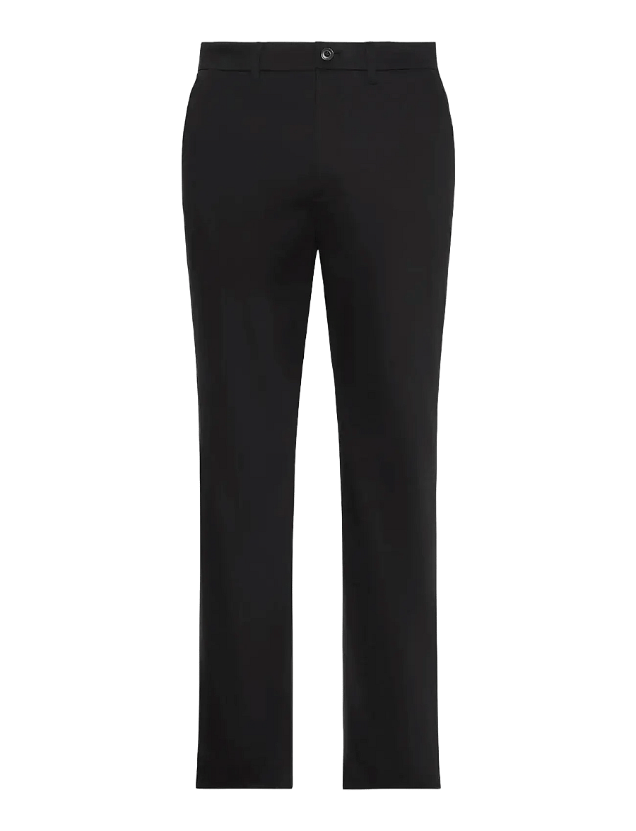 Calvin Klein - SLIM SATEEN CHINO TROUSER - chino-püksid - black - 1