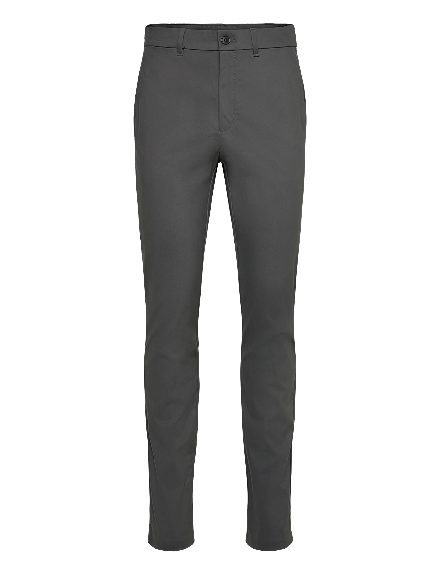 Calvin Klein - SLIM SATEEN CHINO TROUSER - chinos - dark grey - 1