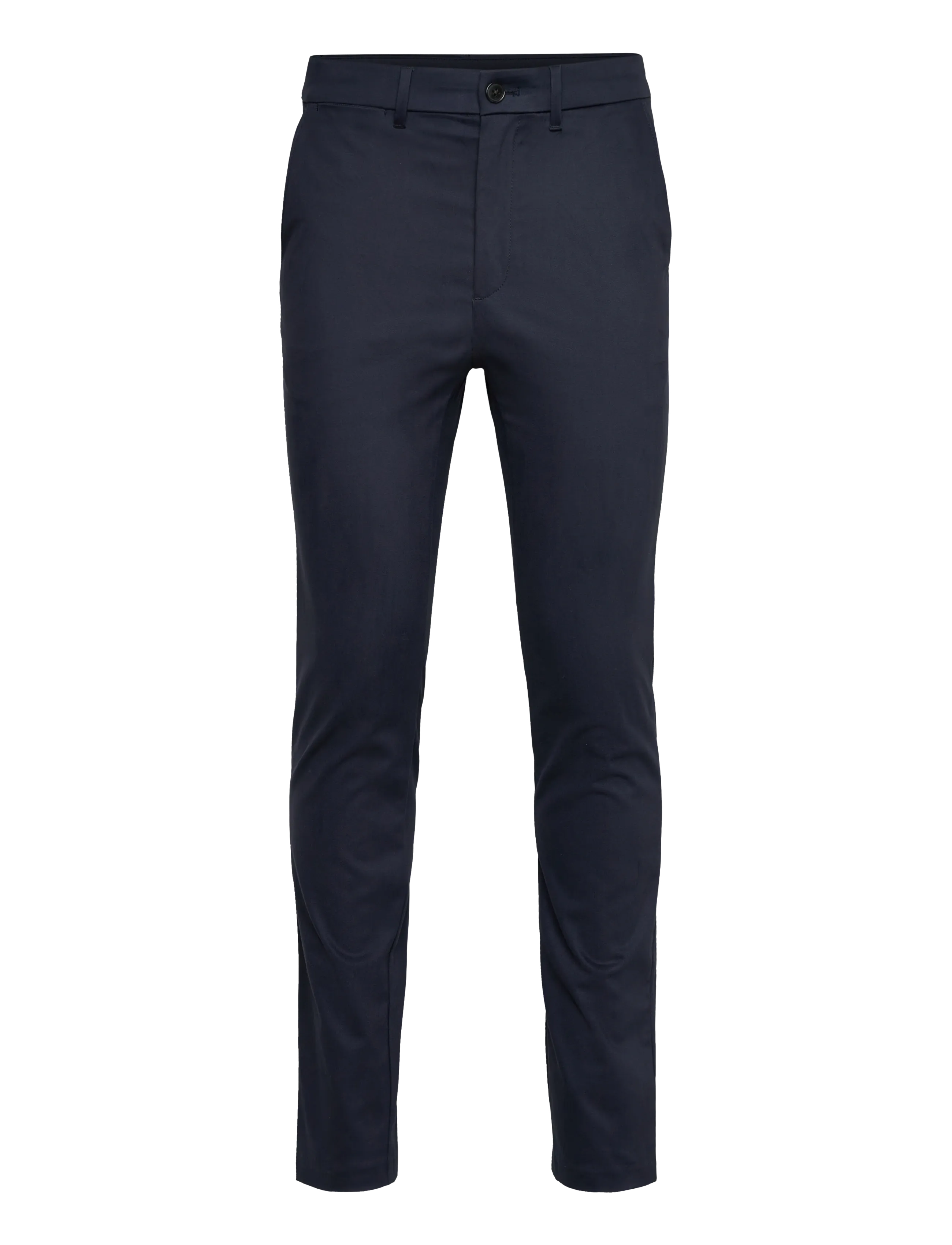 Calvin Klein SLIM SATEEN CHINO TROUSER - Byxor - DARK SAPPHIRE / navy