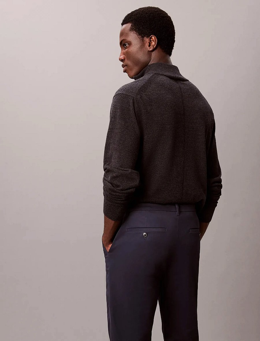 Calvin Klein - SLIM SATEEN CHINO TROUSER - chinos - dark sapphire - 3