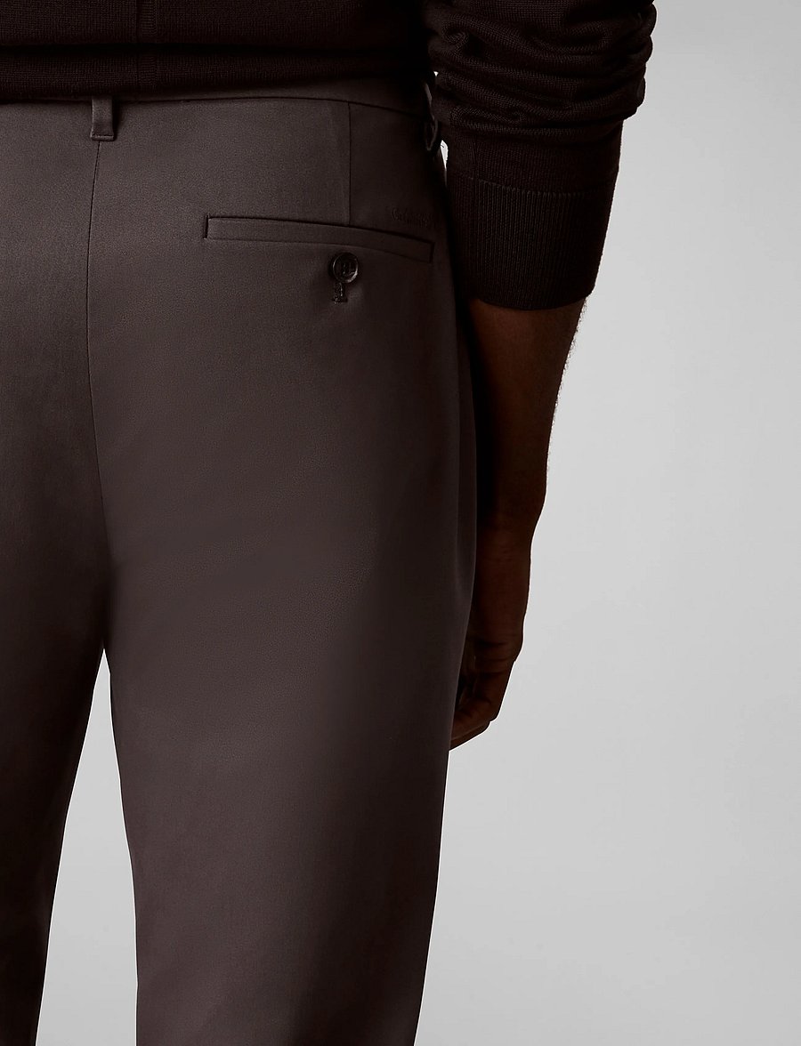 Calvin Klein - SLIM SATEEN CHINO TROUSER - chinos - volcanic ash - 4