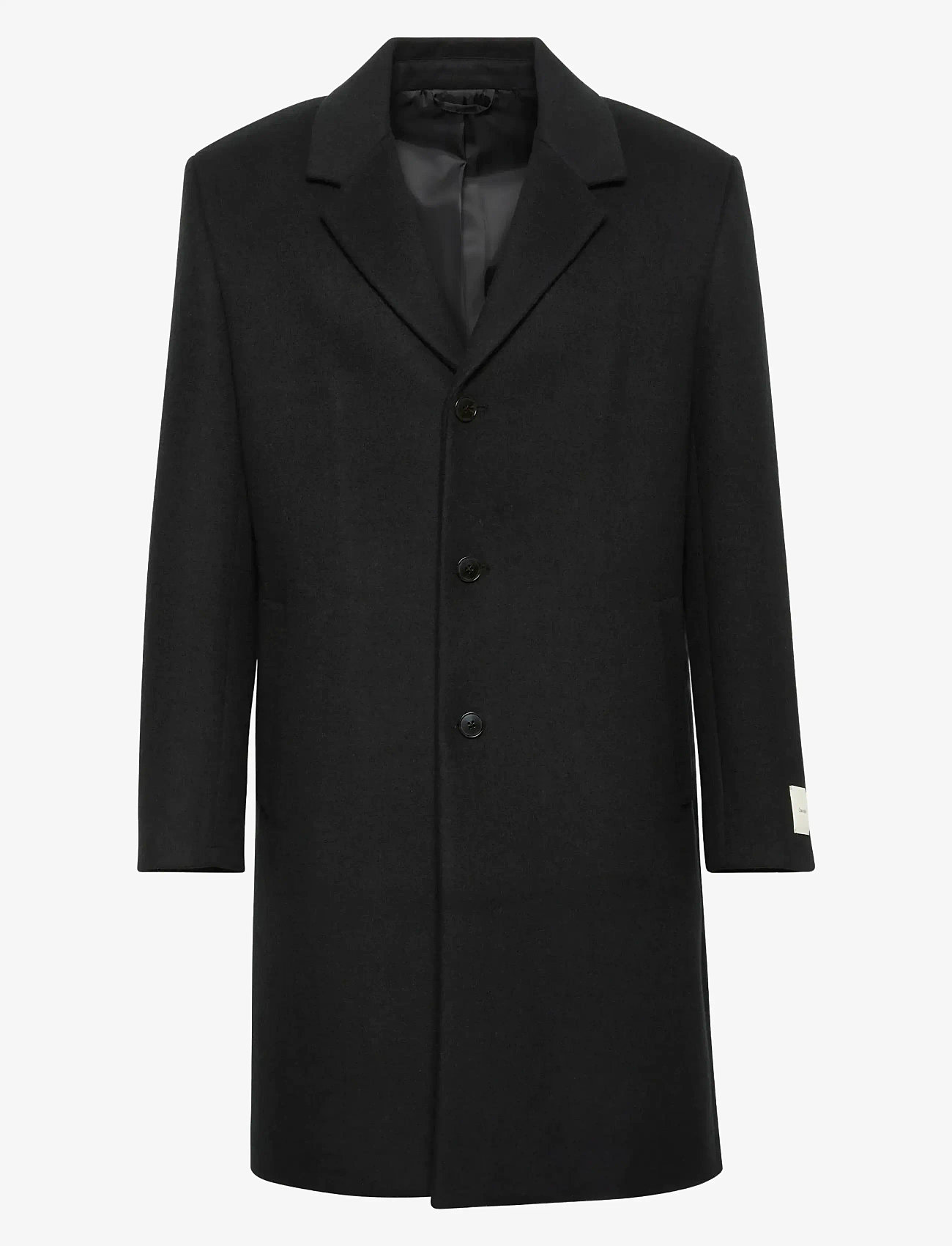 Calvin Klein - LS WOOL BLEND OVERCOAT - talvejoped - black - 0