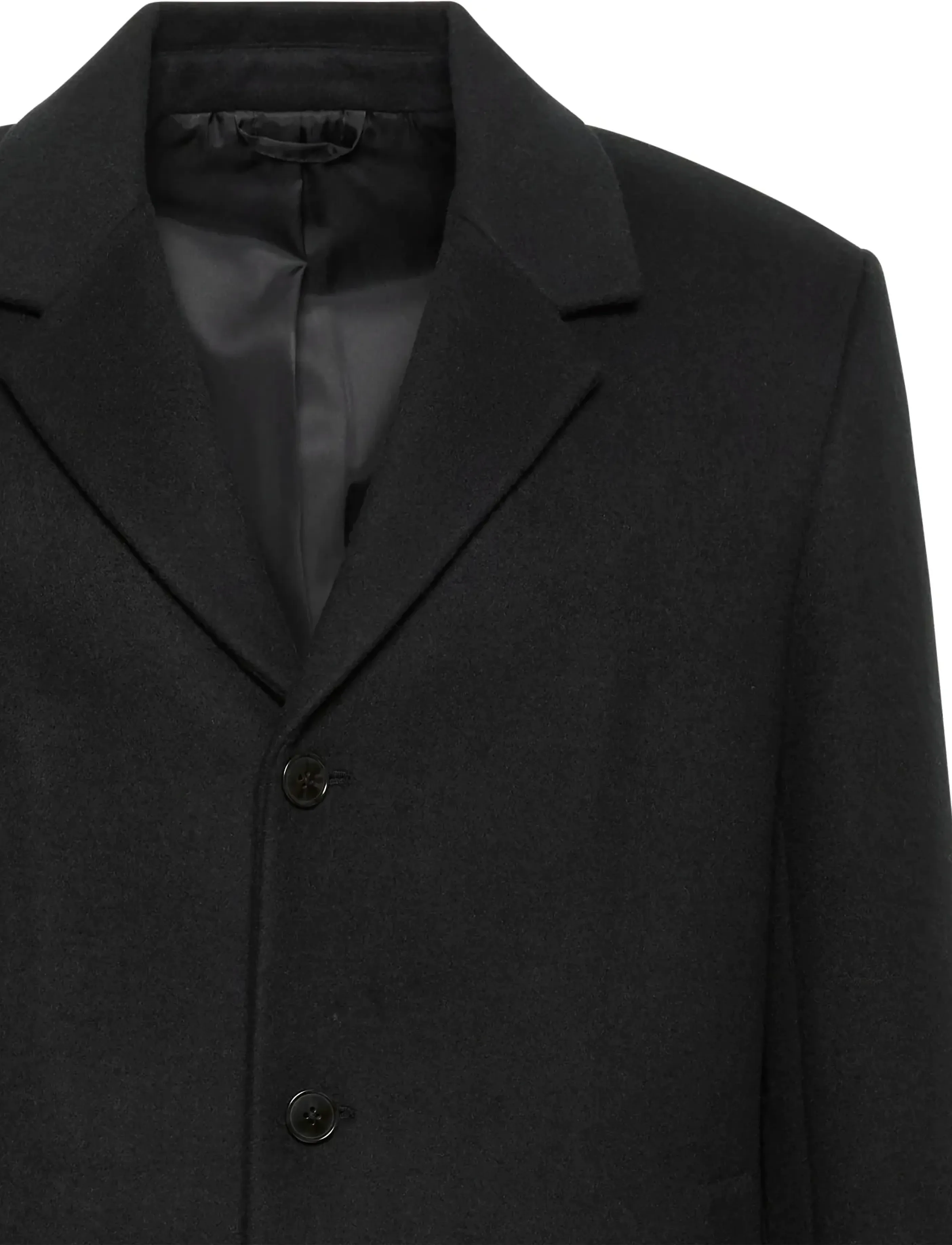 Calvin Klein - LS WOOL BLEND OVERCOAT - winterjacken - black - 2