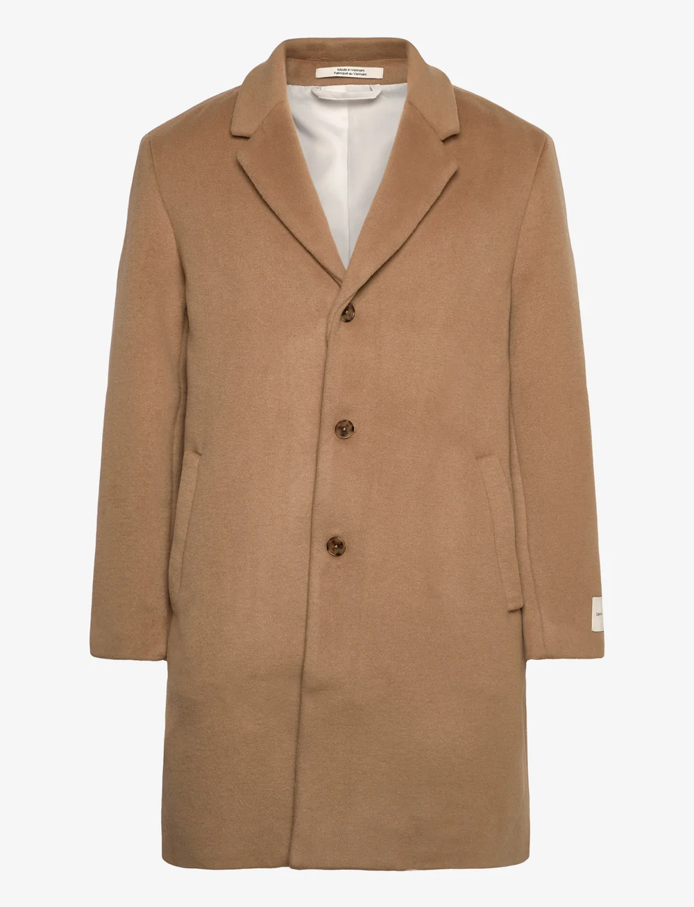Calvin Klein - LS WOOL BLEND OVERCOAT - uldfrakker - tigers eye - 0