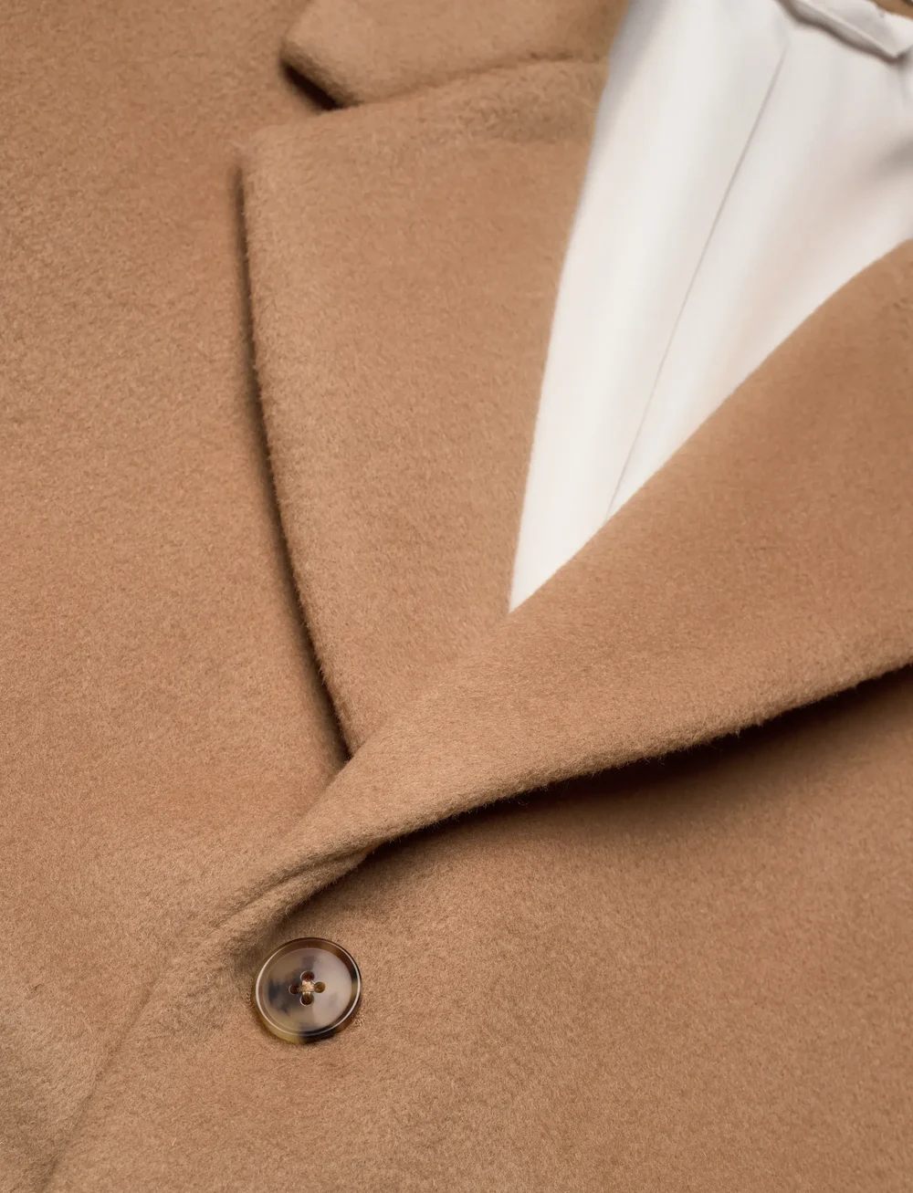 Calvin Klein - LS WOOL BLEND OVERCOAT - uldfrakker - tigers eye - 2