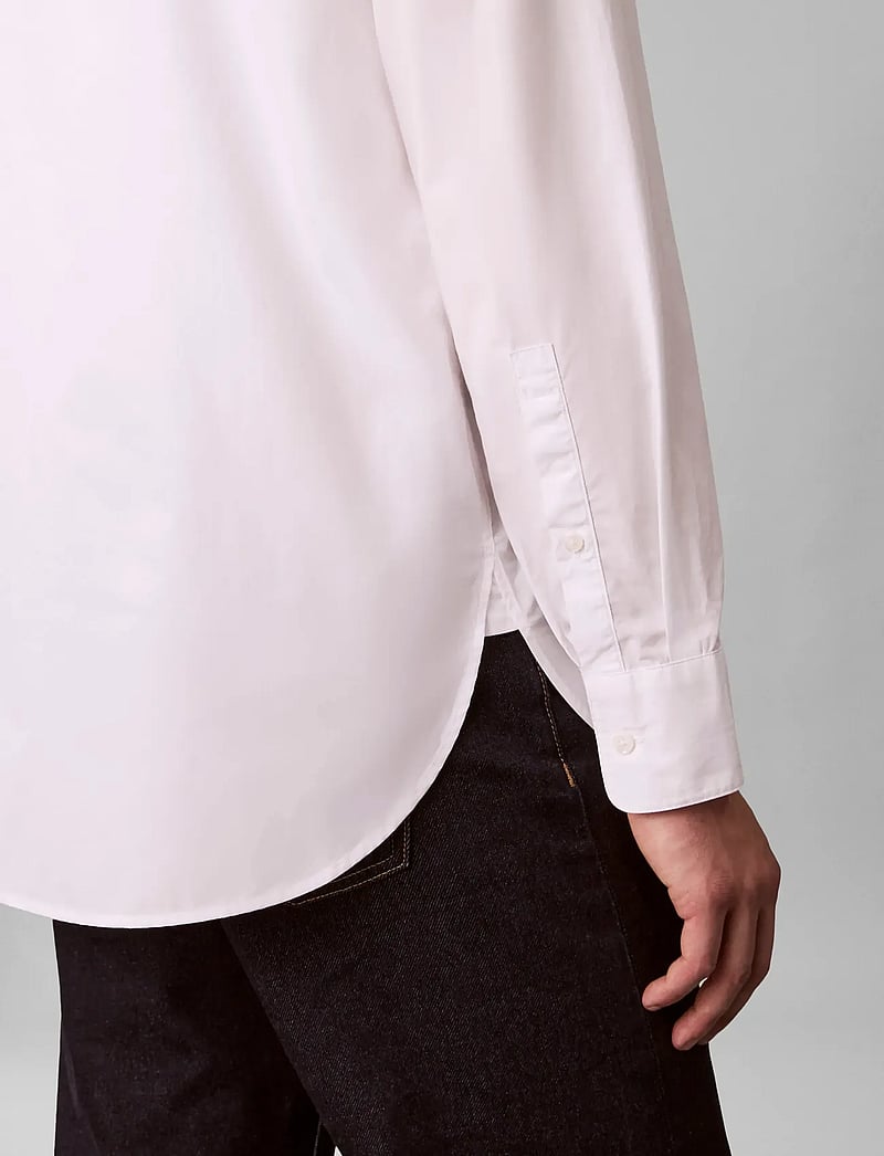 Calvin Klein - LS SOLID CRISP RELAXED SHIRT - casual shirts - brilliant white - 3