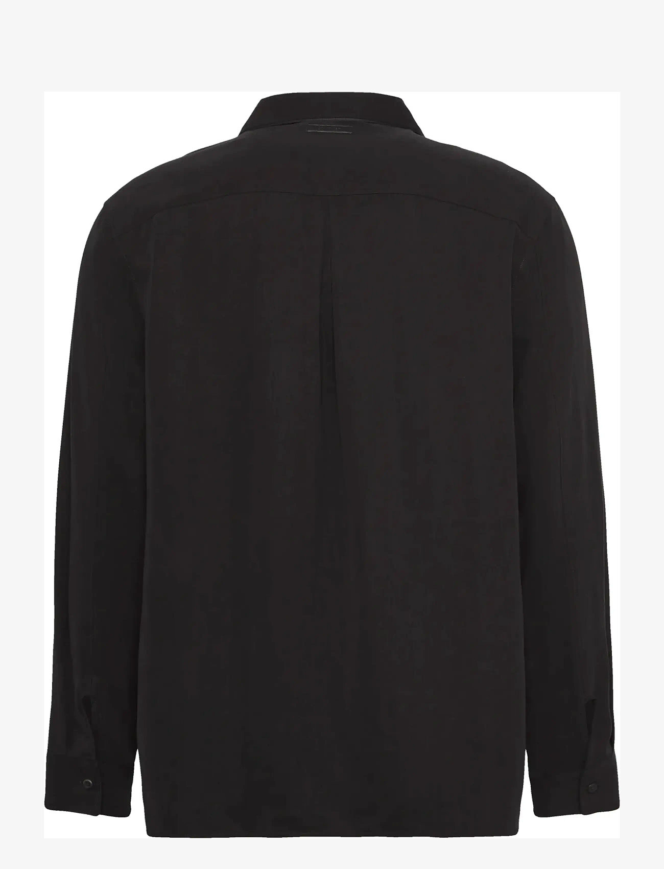 Calvin Klein - LS GLOSSY CAMP COLLAR EASY SHIRT - casual skjorter - black - 2