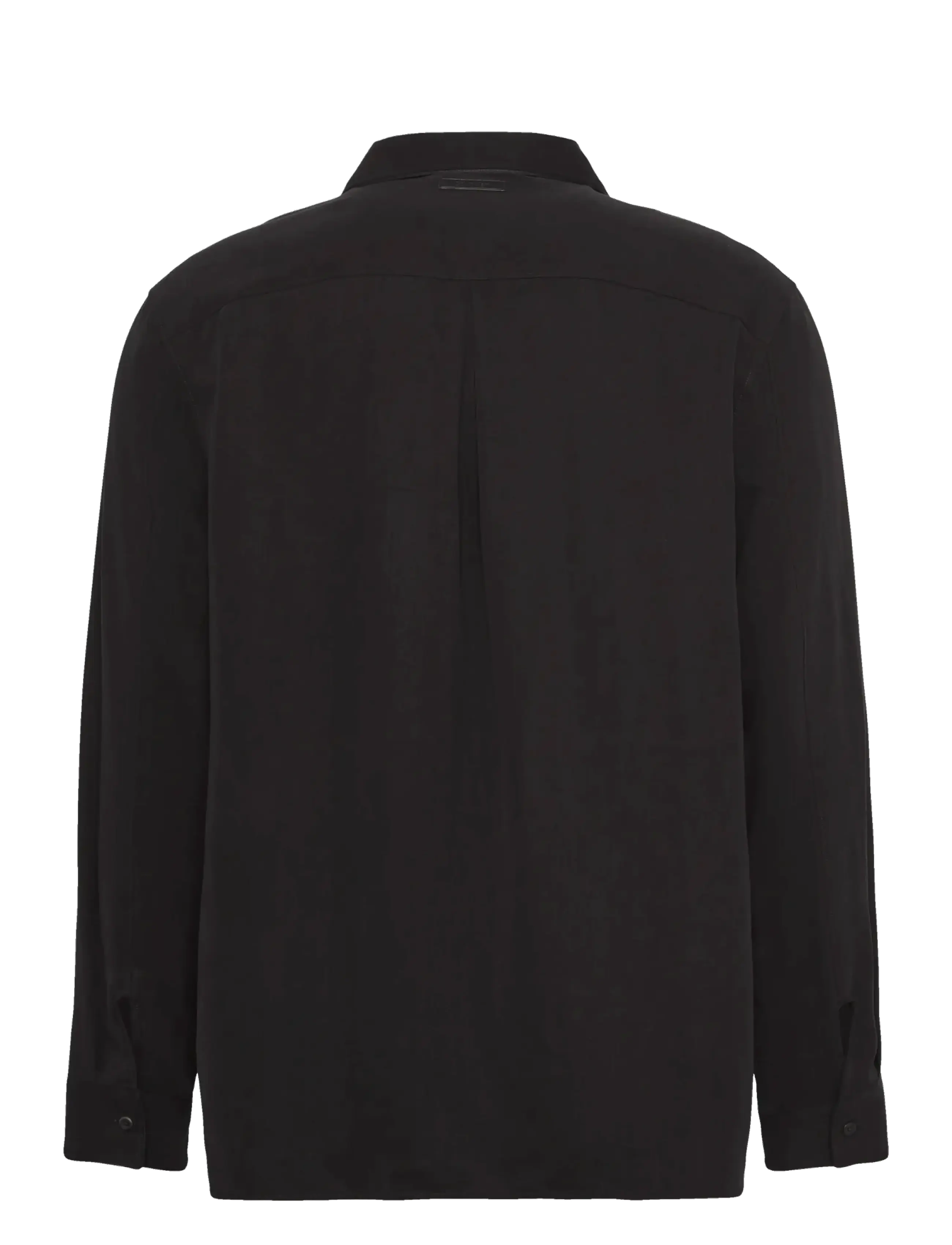 Calvin Klein - LS GLOSSY CAMP COLLAR EASY SHIRT - black - 2