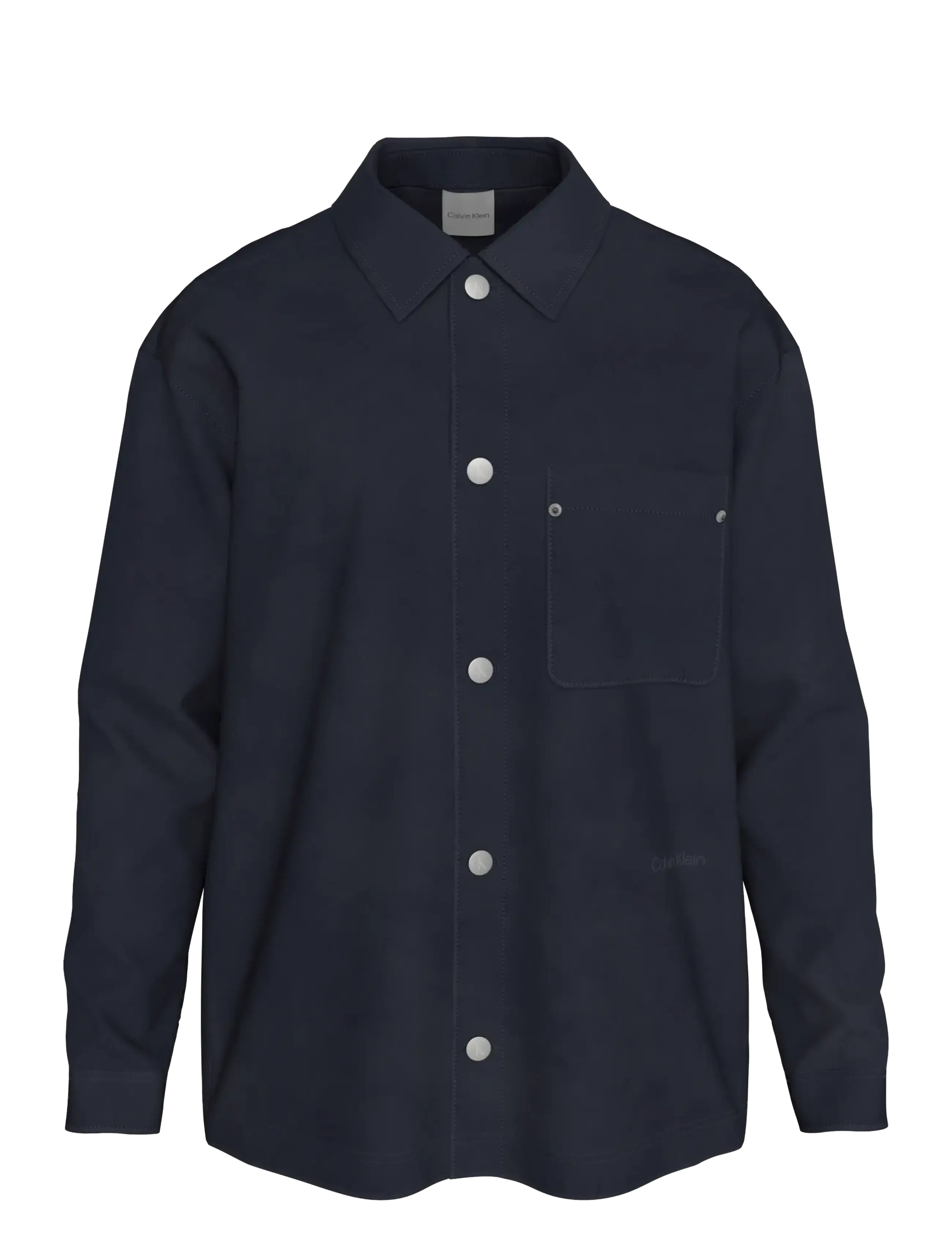 Calvin Klein LS VISCOSE BLEND WORKWEAR CHORE - Skjorter - DARK SAPPHIRE / navy