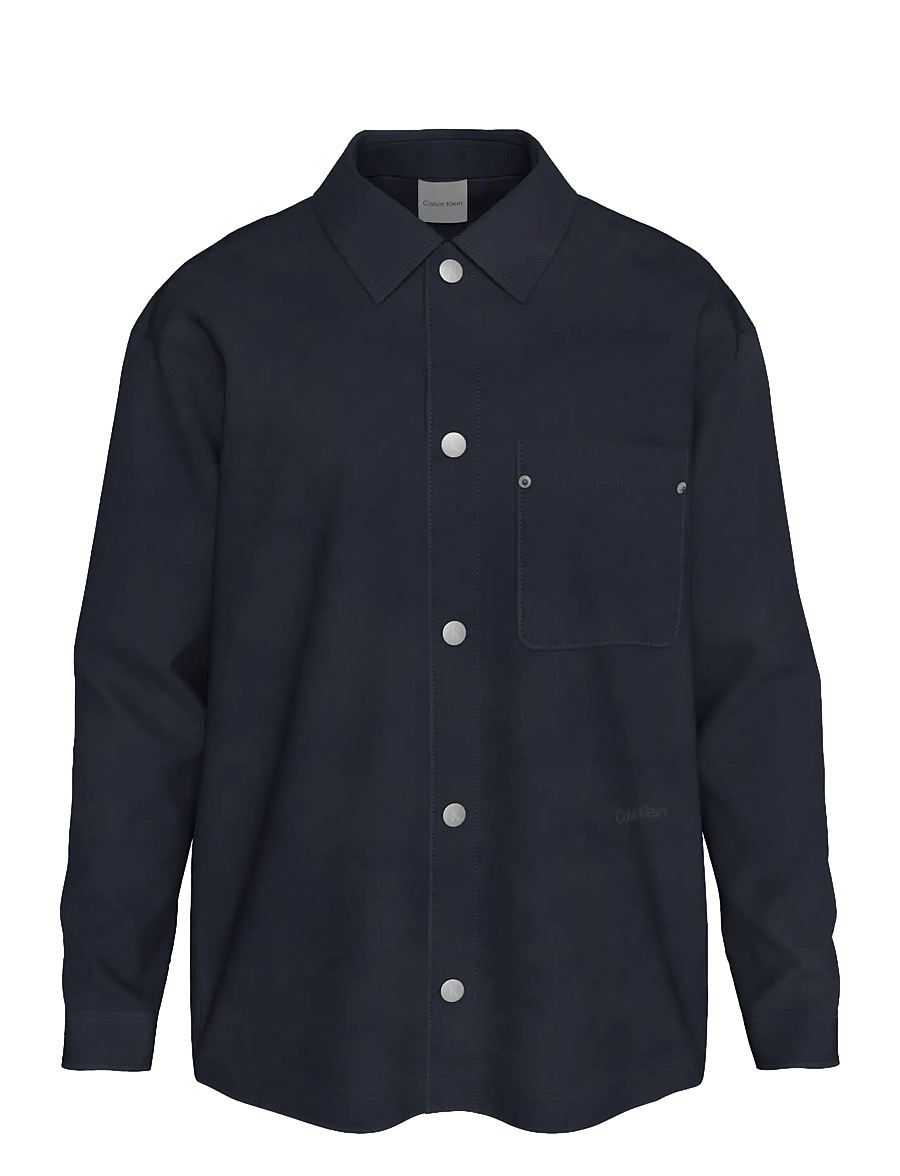 Calvin Klein - LS VISCOSE BLEND WORKWEAR CHORE - casual skjortor - dark sapphire - 1