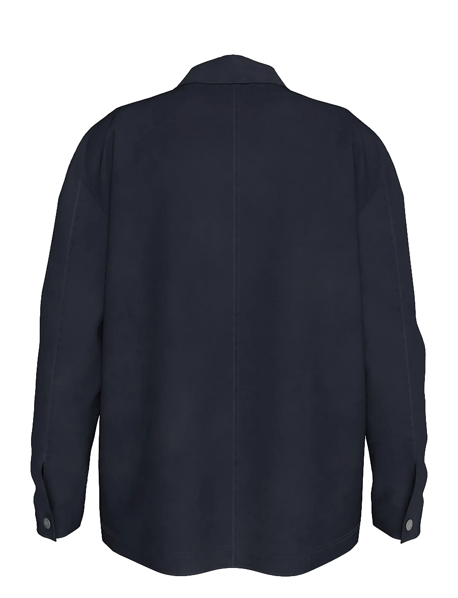 Calvin Klein - LS VISCOSE BLEND WORKWEAR CHORE - casual skjortor - dark sapphire - 2