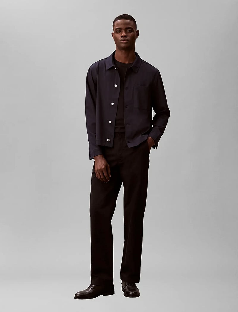 Calvin Klein - LS VISCOSE BLEND WORKWEAR CHORE - avslappede skjorter - dark sapphire - 0