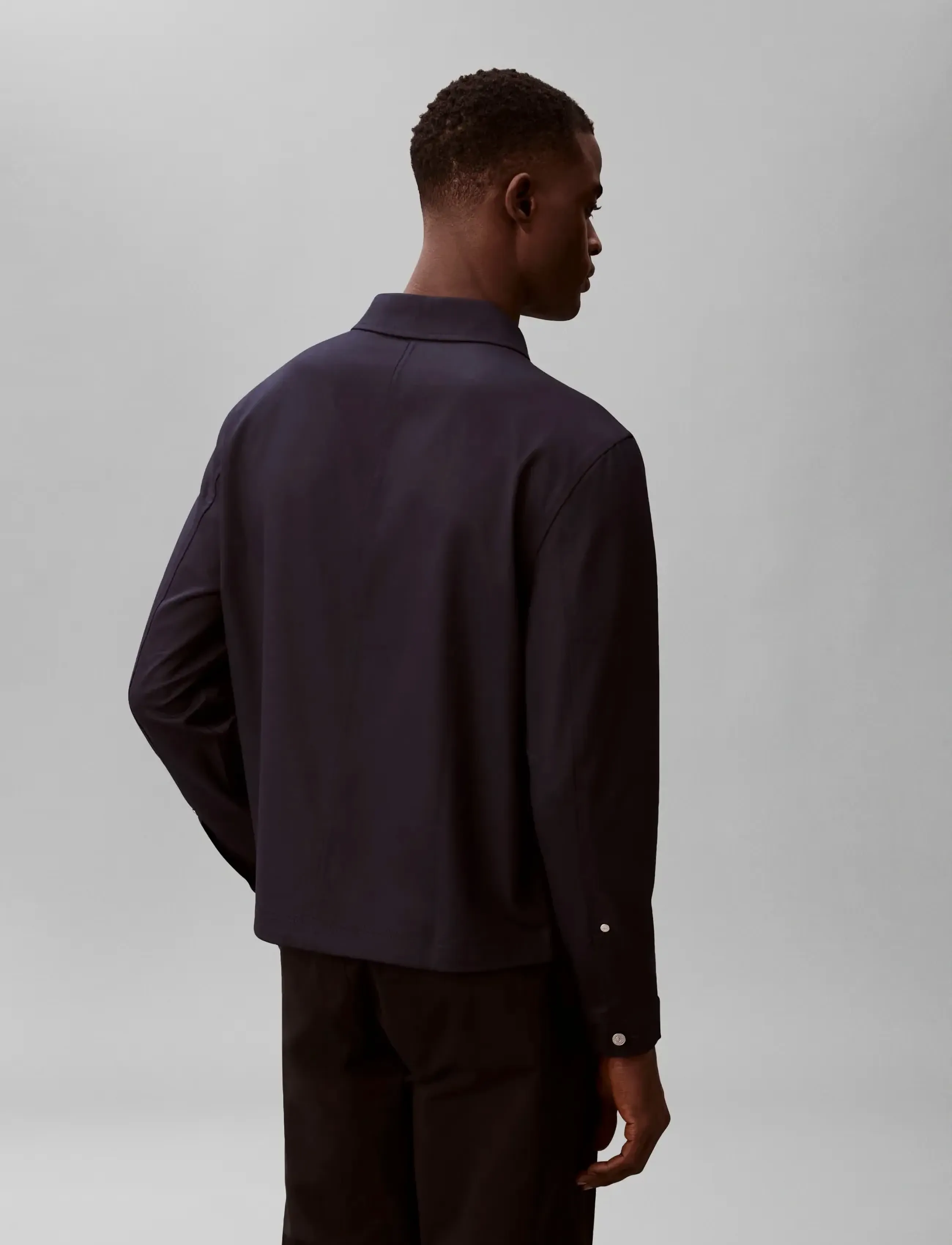 Calvin Klein - LS VISCOSE BLEND WORKWEAR CHORE - casual skjortor - dark sapphire - 5
