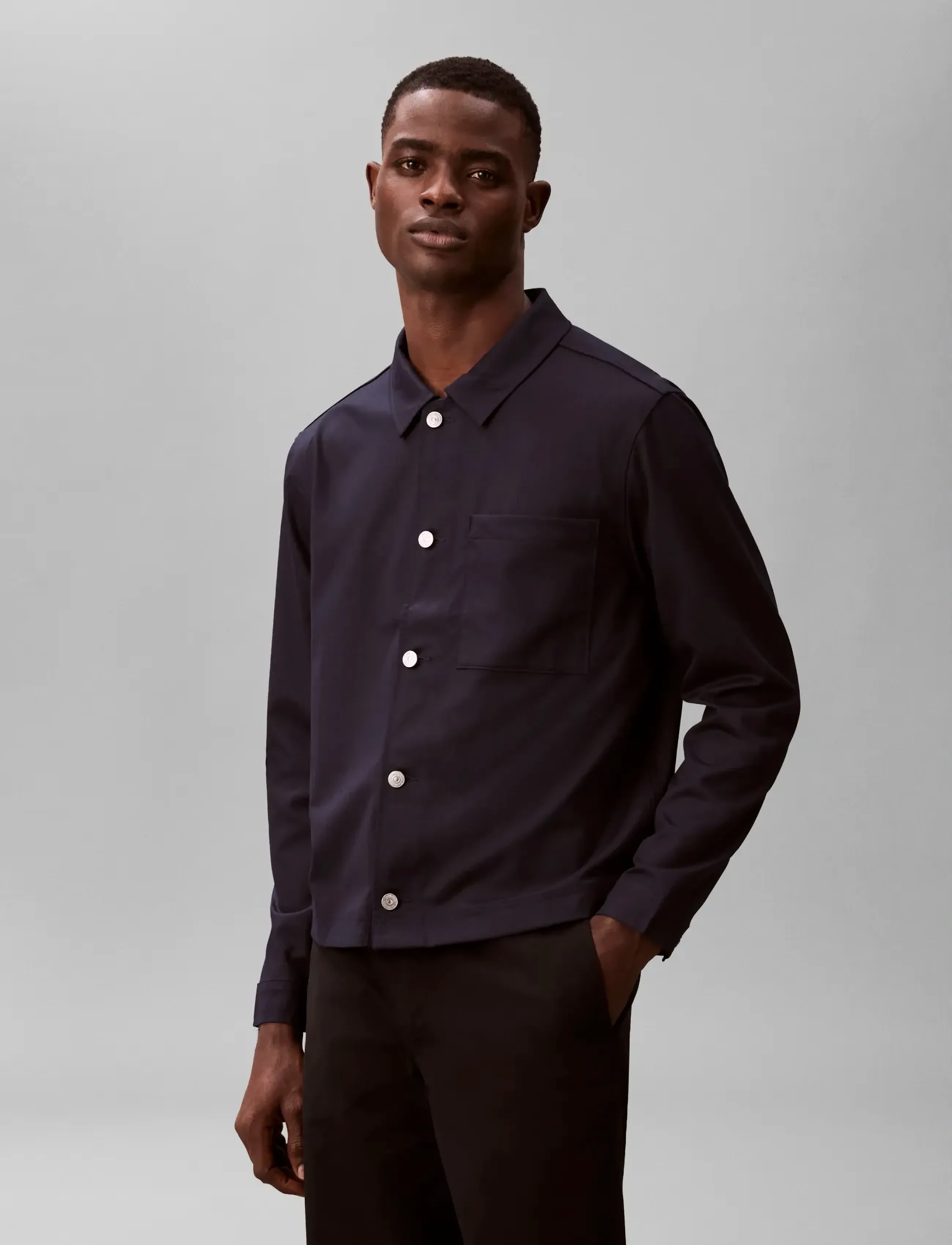 Calvin Klein Ls Viscose Blend Workwear Chore overshirts herr – bild 3