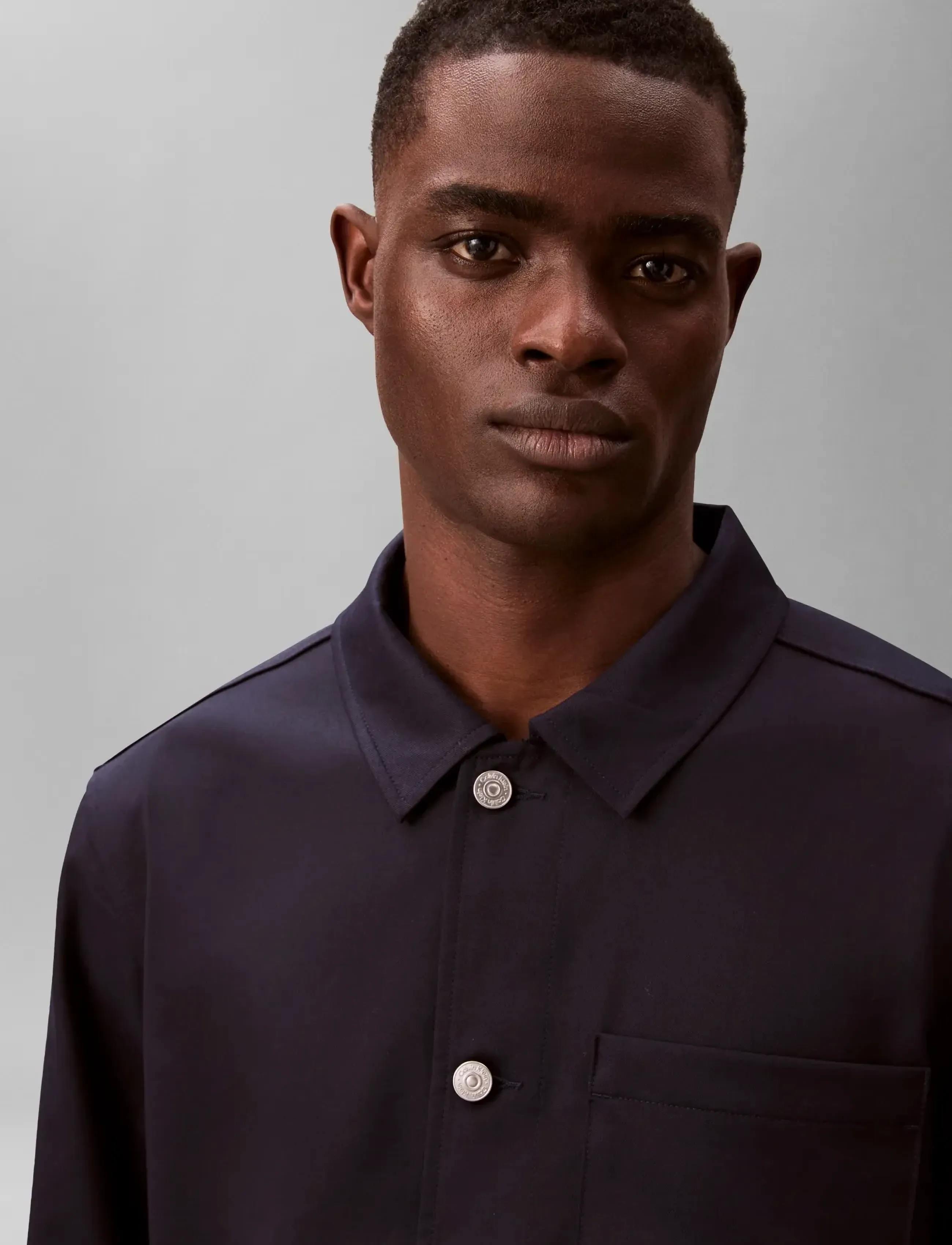 Calvin Klein Ls Viscose Blend Workwear Chore overshirts herr – bild 4